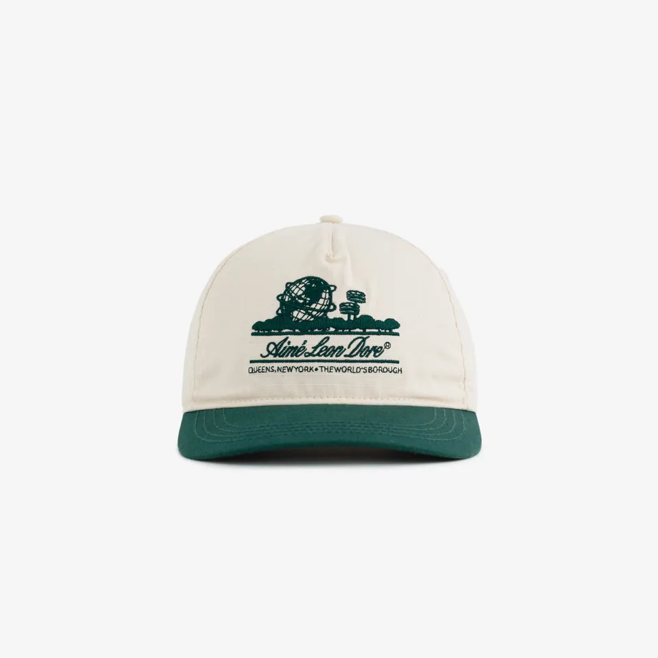 aim-leon-dore-unisphere-hat-cap-cream-gr-n image 1