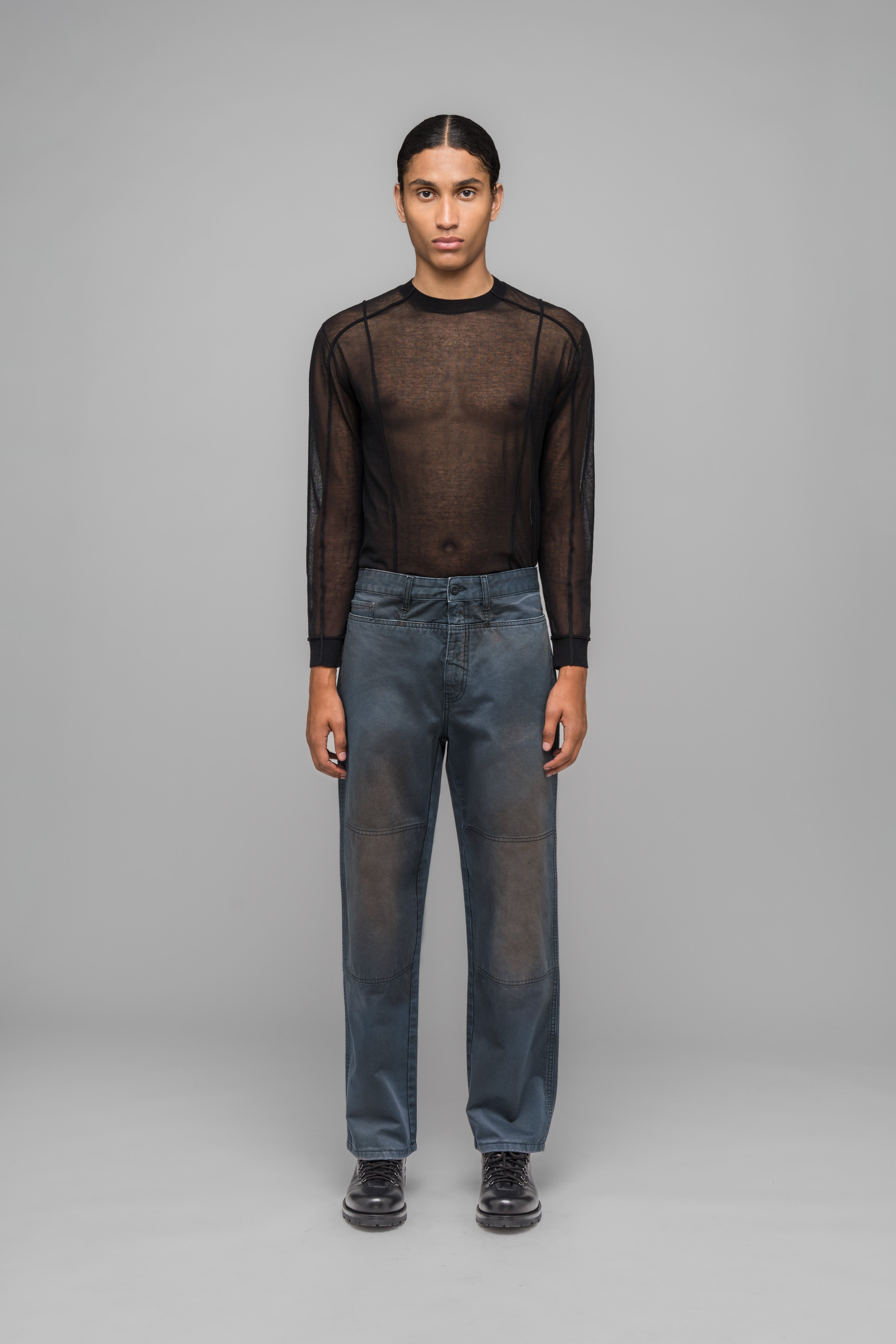 032c-workwear-pants-5-pocket-hose-mit-stone-wash-und-logo-stick image 1