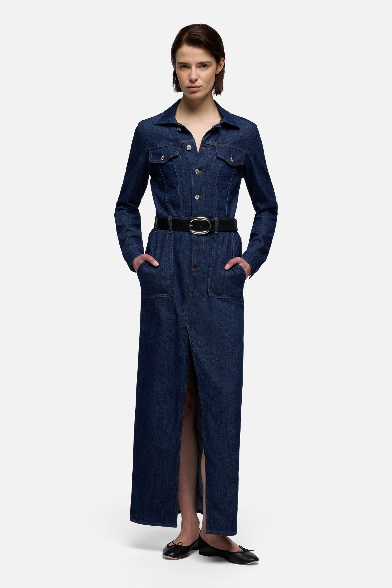 7-for-all-mankind-utility-maxi-dress-jeanskleid-weightless-halona image 2