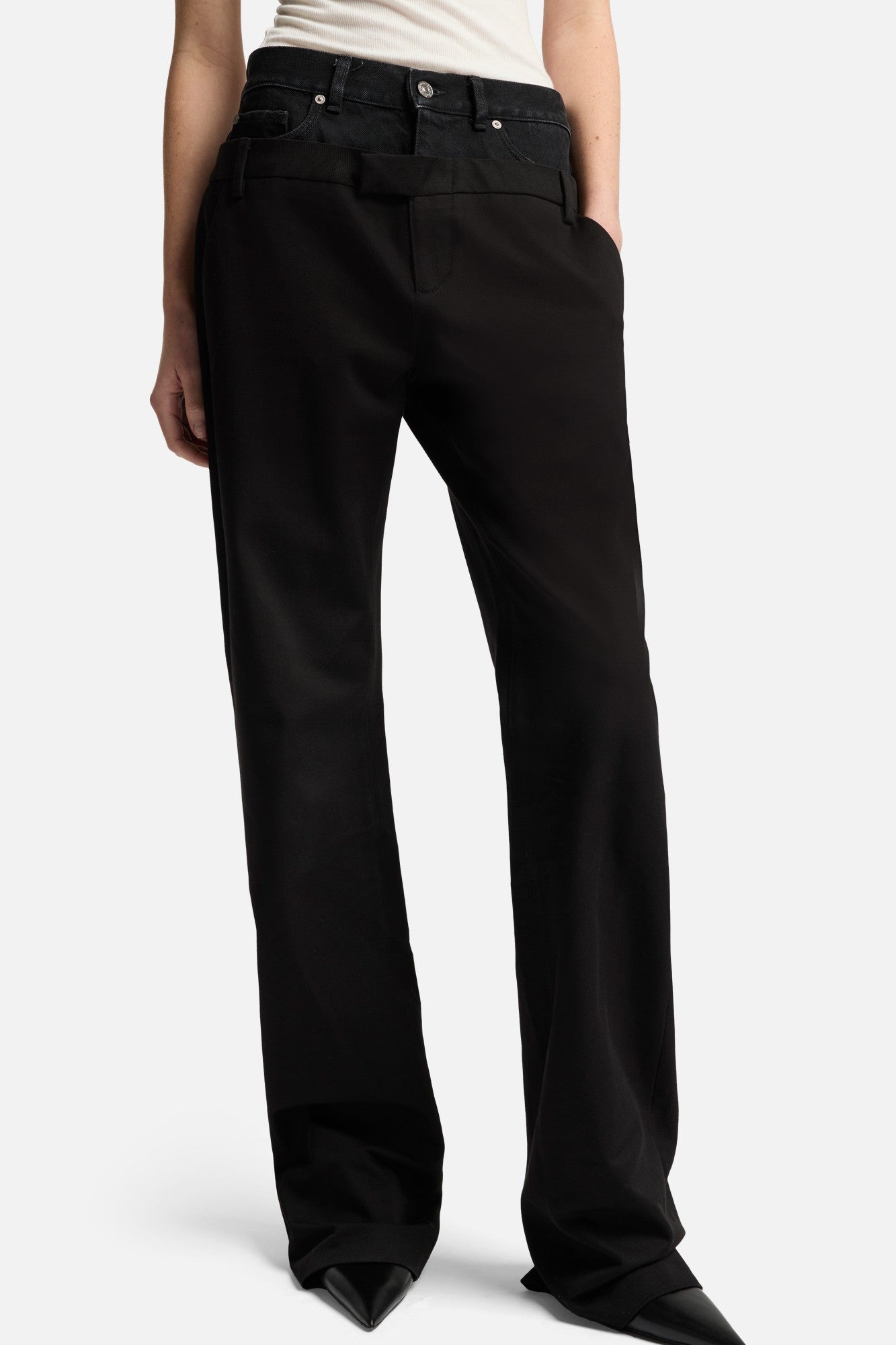 7-for-all-mankind-double-waist-trouser-in-black-hose image 4