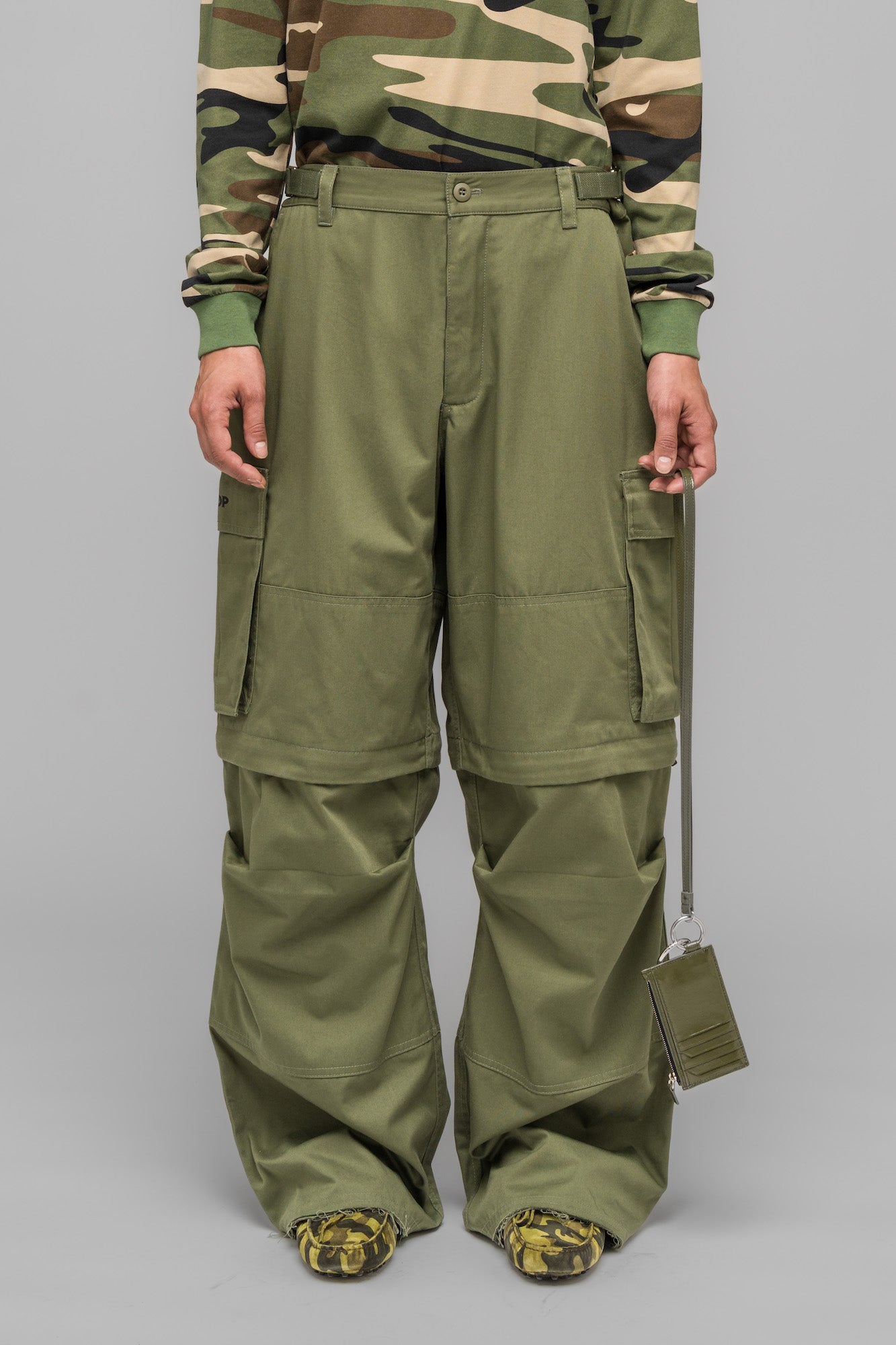 032c-masked-choice-cargo-pants-zip-off-faded-green image 3