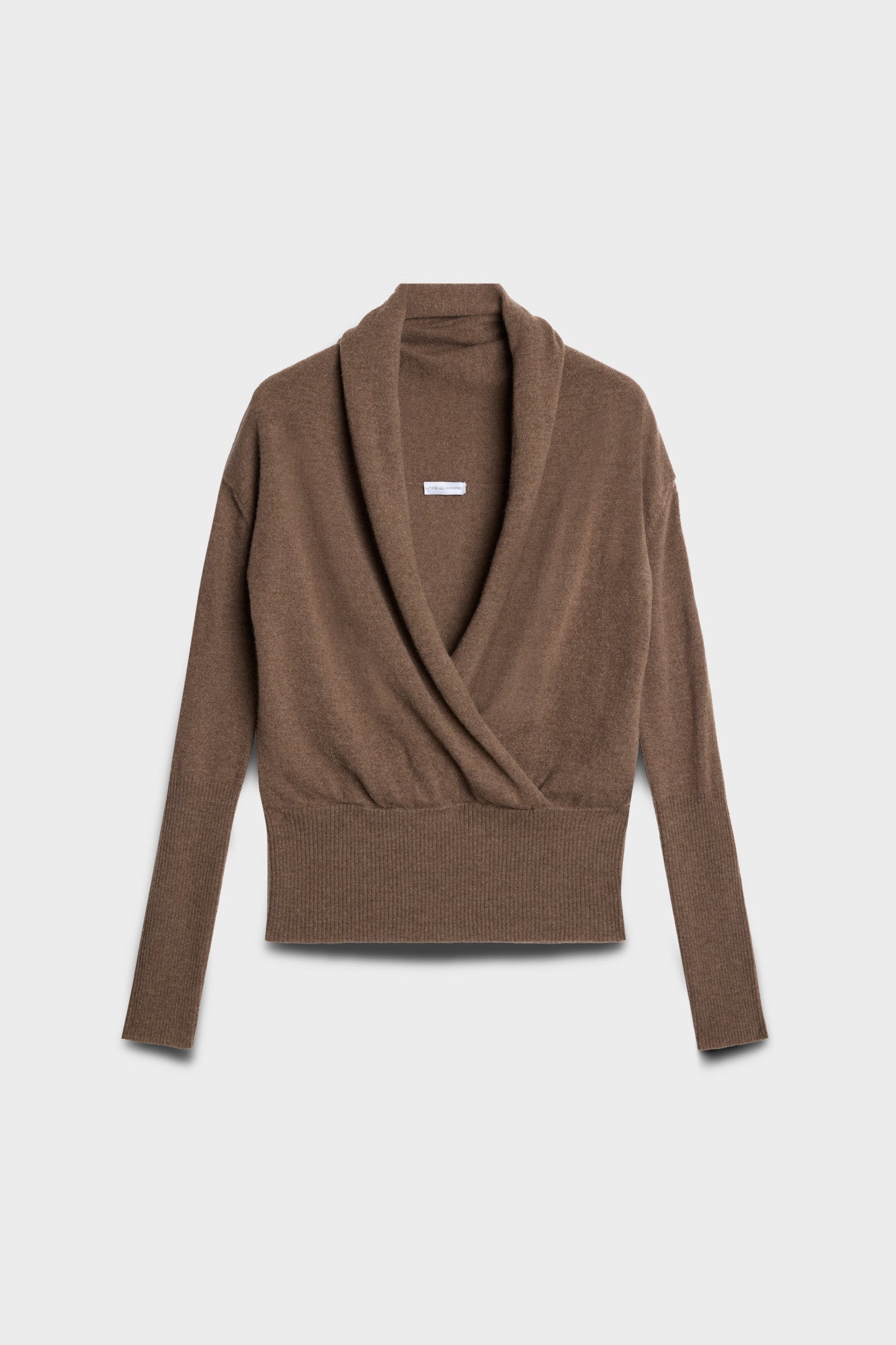 7-for-all-mankind-wrap-v-neck-sweater-damen-pullover-wool-seashell image 1