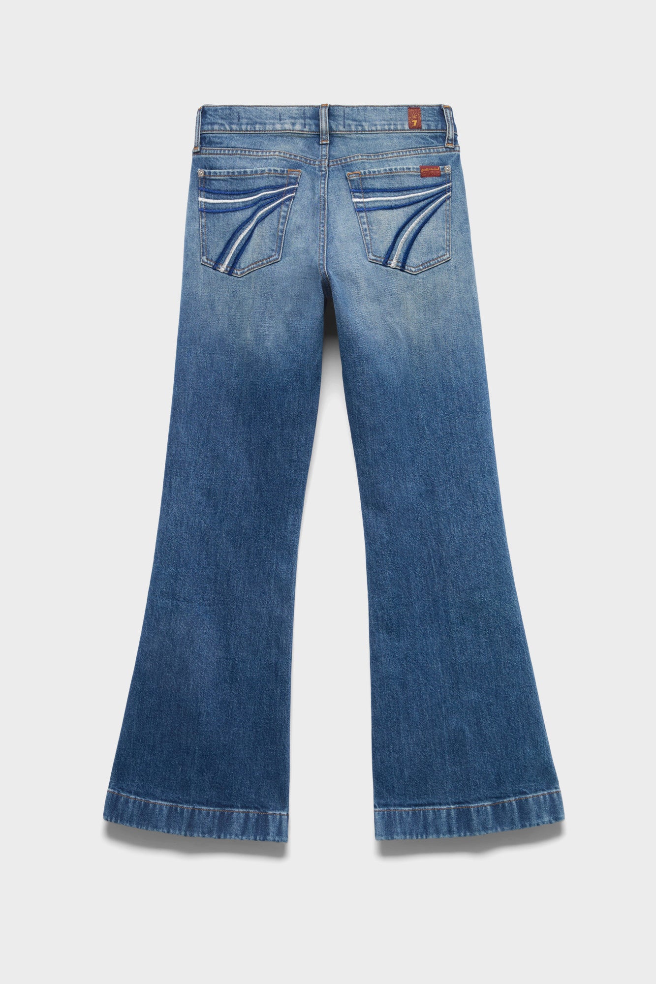7-for-all-mankind-dojo-30-flared-jeans-in-denim-bluefern image 1