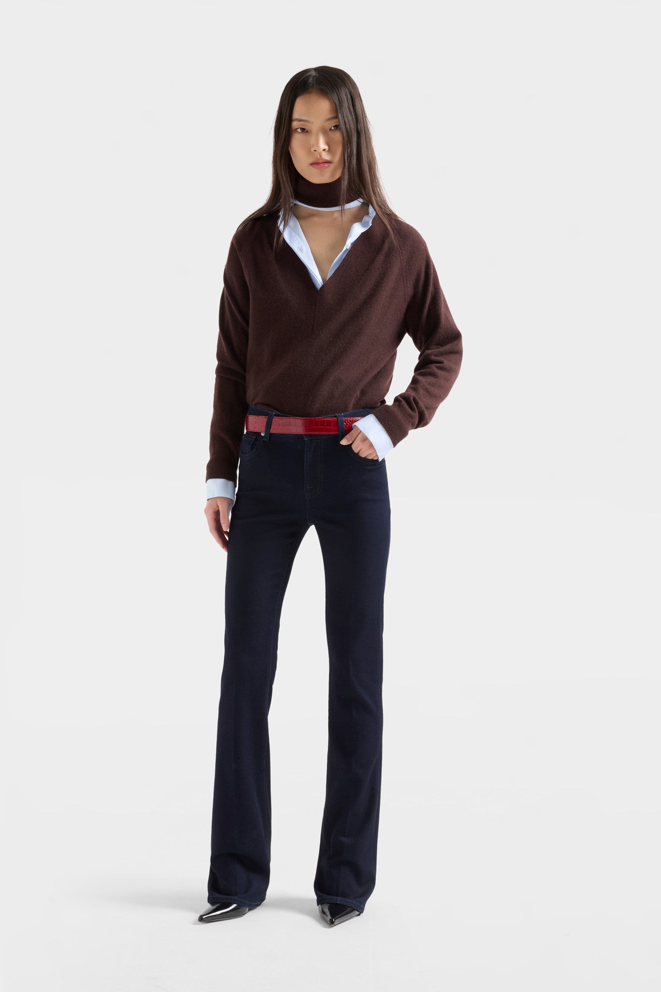 7-for-all-mankind-large-rib-v-neck-pullover-cashmere-coffee-bean image 2