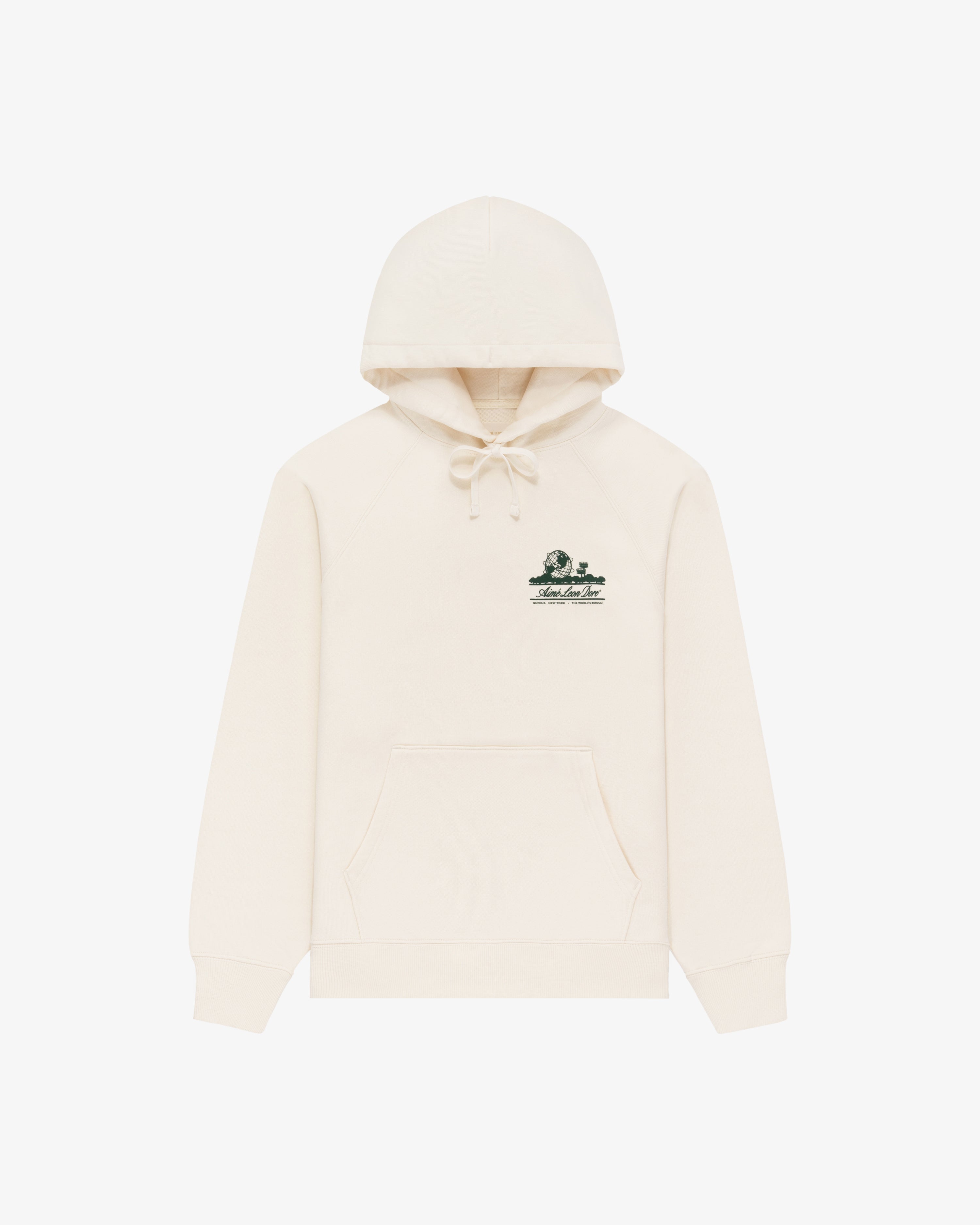 aim-leon-dore-unisphere-hoodie-cream-loopback-fleece-drop-shoulder image 5