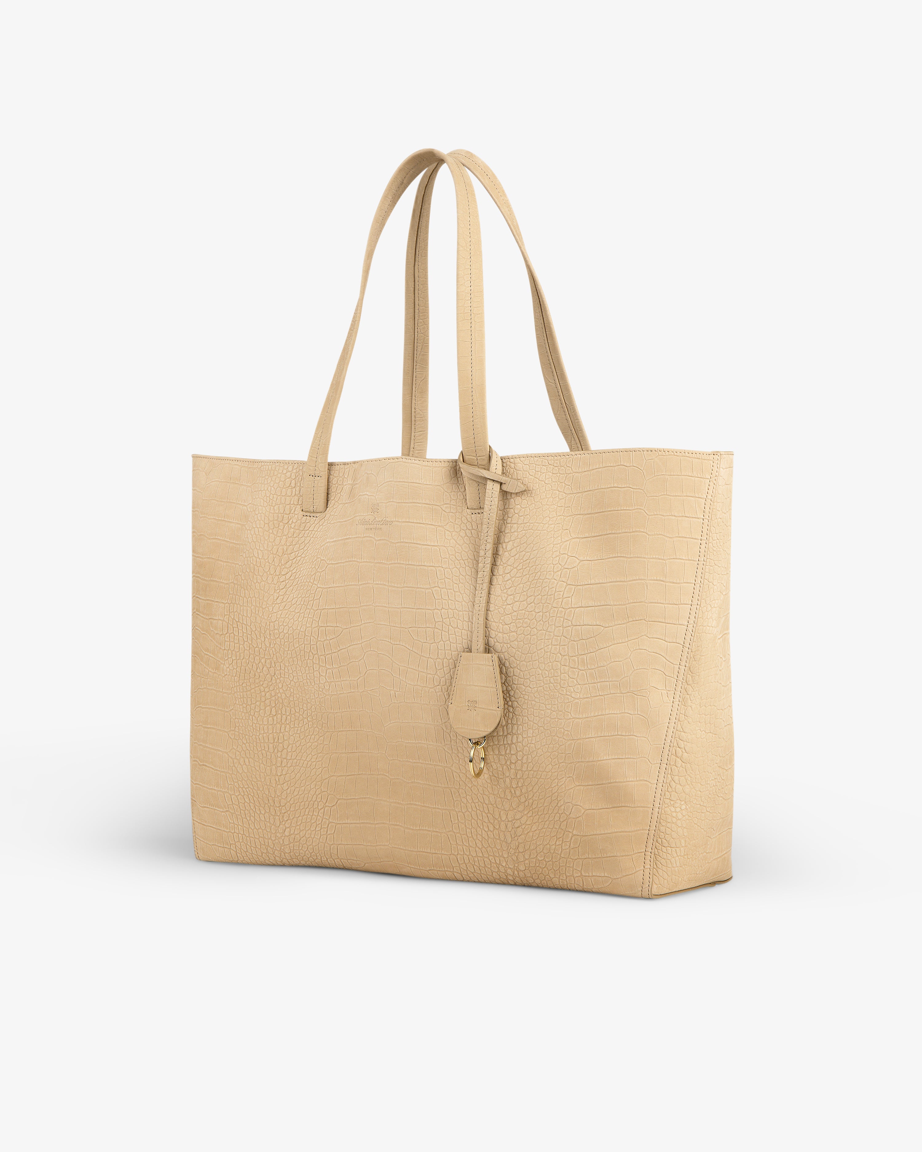 aim-leon-dore-croc-embossed-nubuck-tote-bag-tan-leder-tote-aus-italienischem-nub image 4