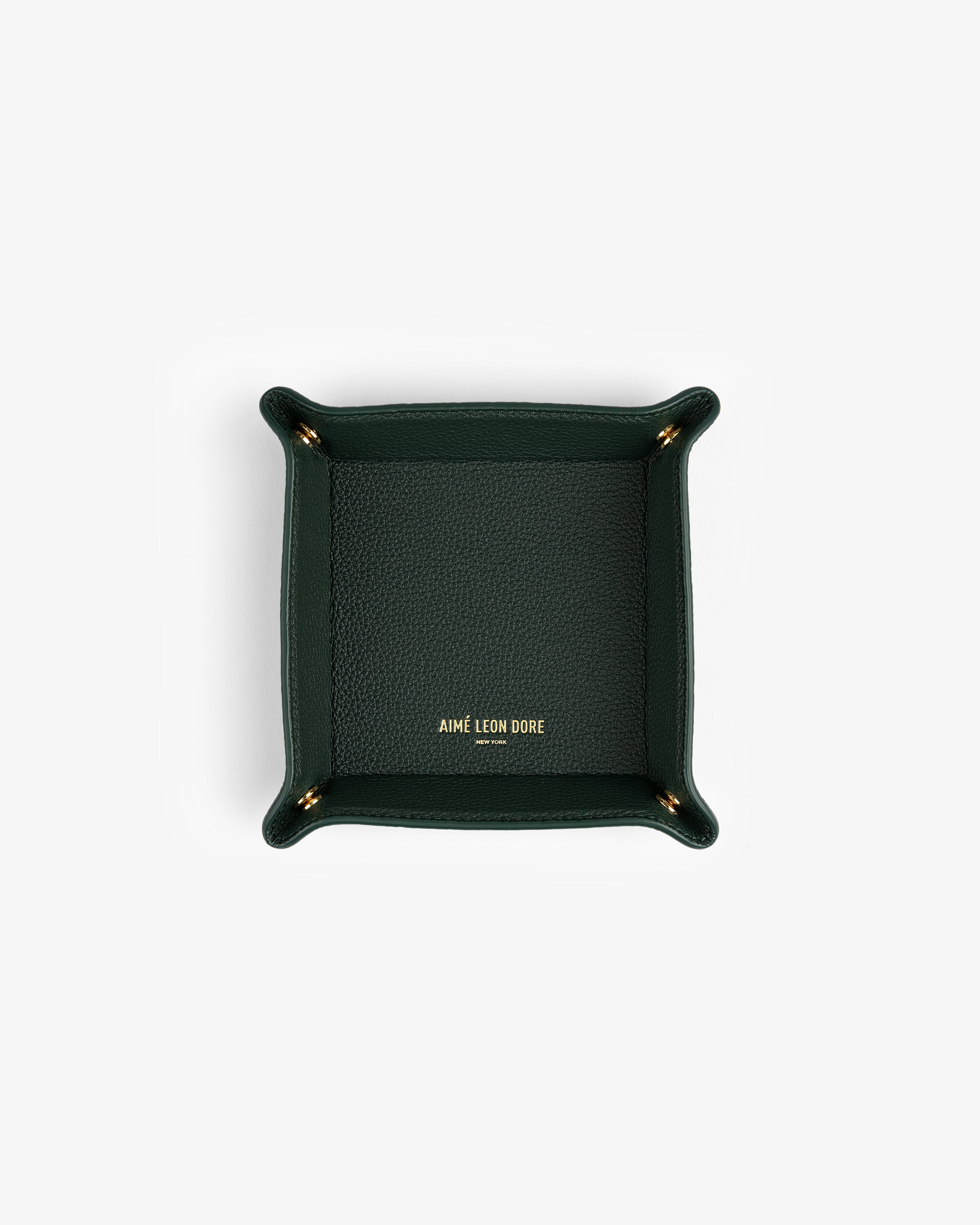 aim-leon-dore-leather-catchall-gr-n-leder-ablage-aus-kalbsleder image 2