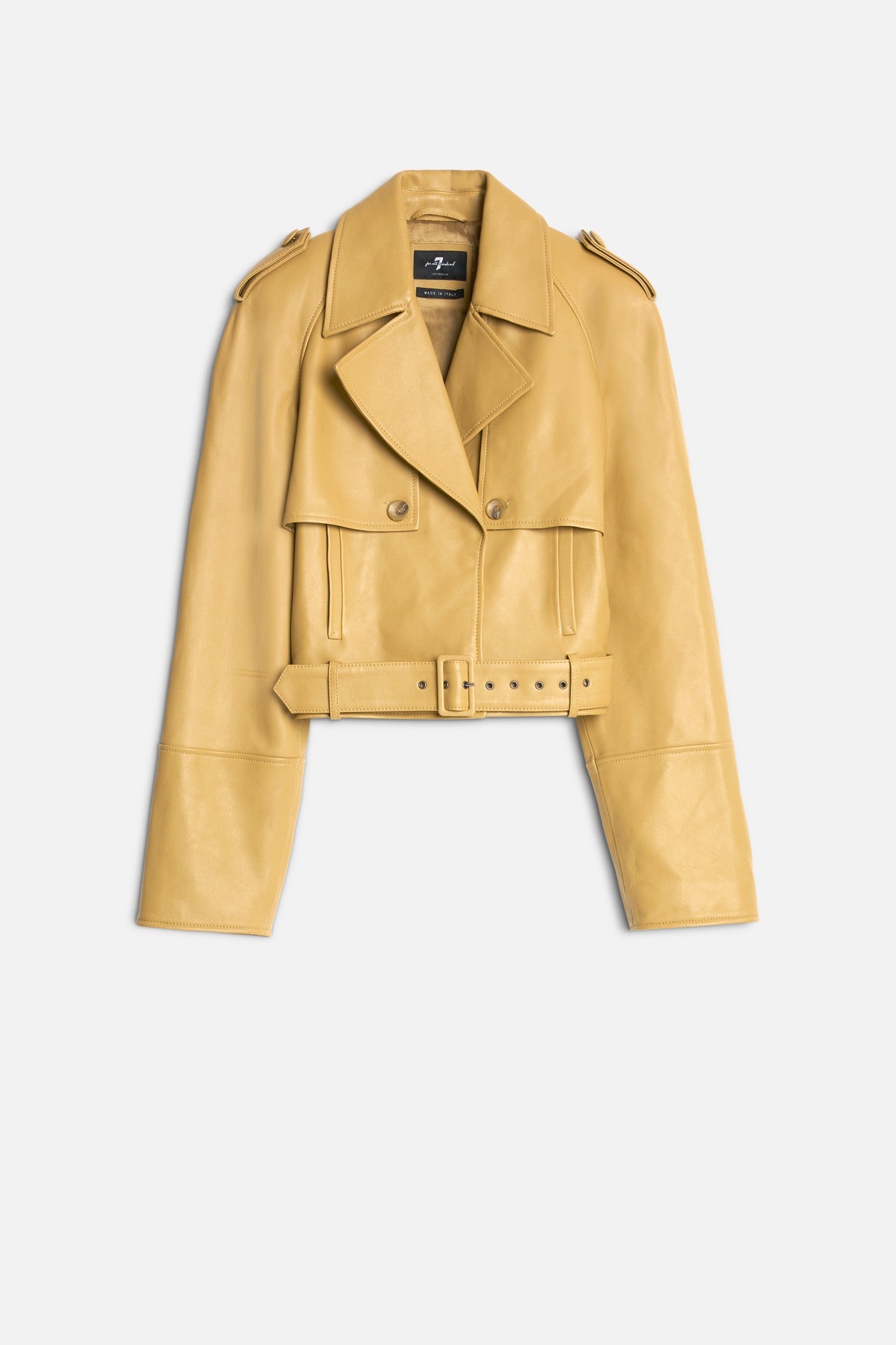 7-for-all-mankind-cropped-leder-bikerjacke-honey image 1