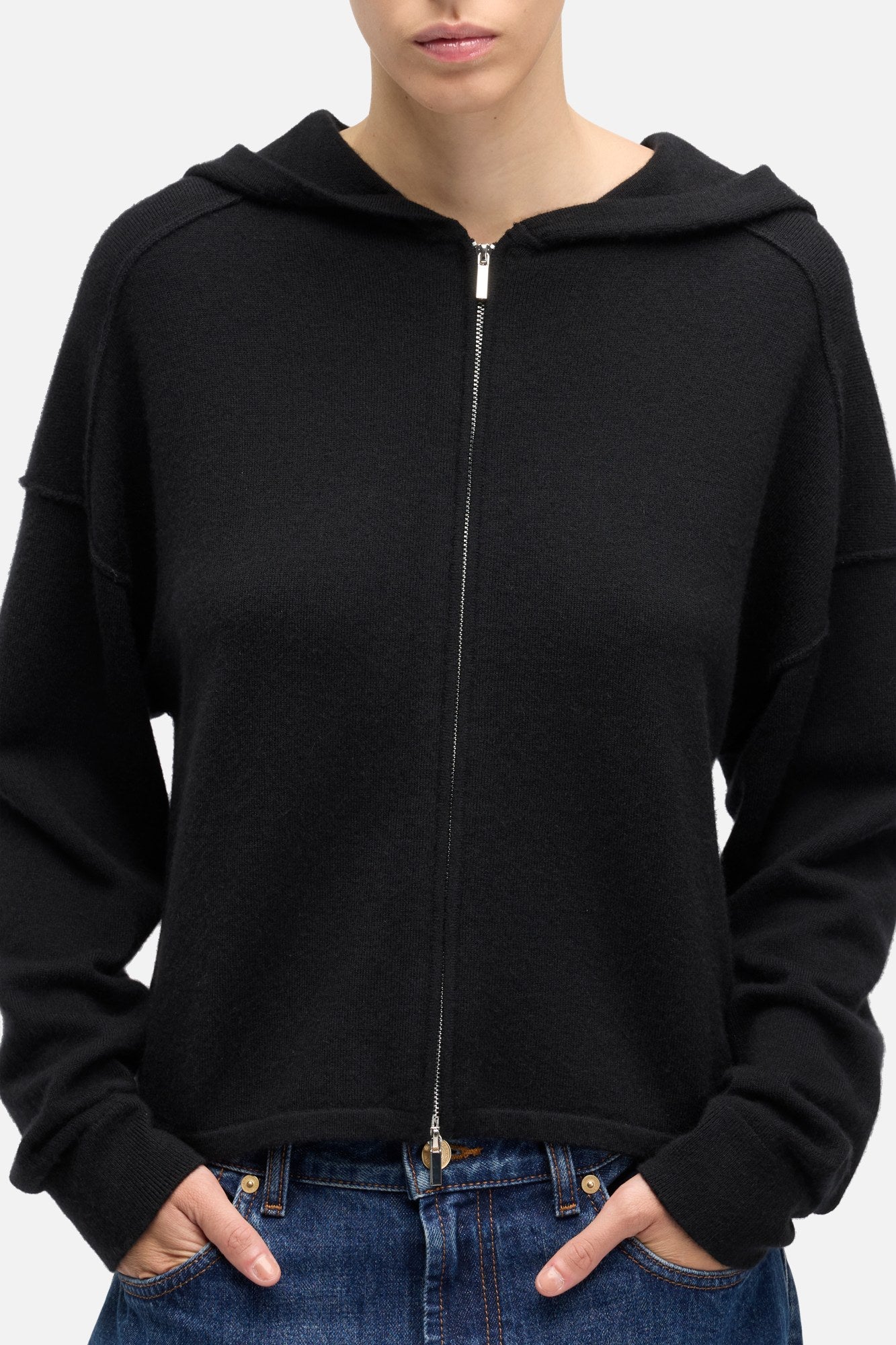 7-for-all-mankind-cashmere-zipper-hoodie-coal-damen-100-kaschmir image 4