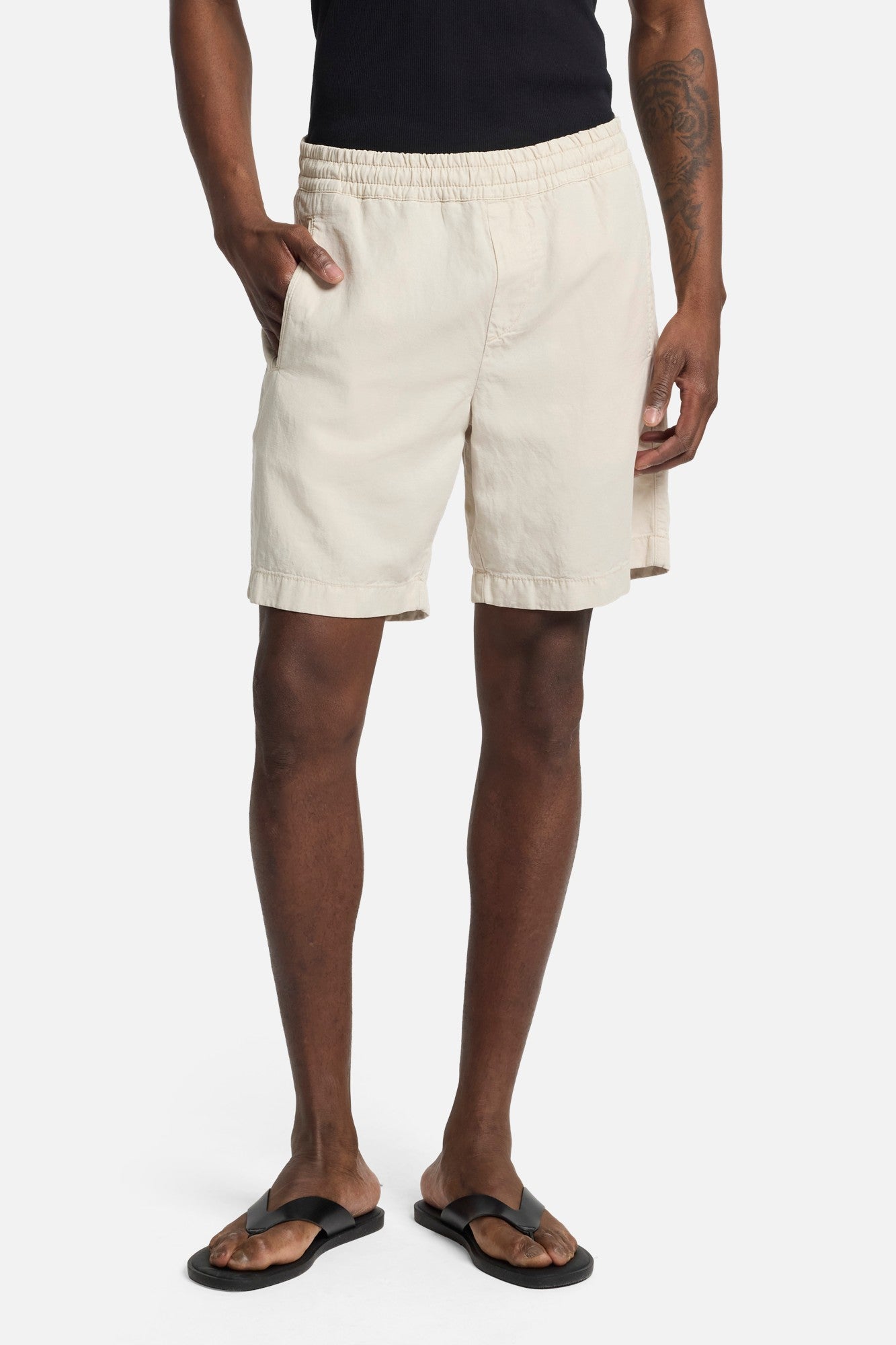 7-for-all-mankind-linen-blend-jogger-short-bone-herren-shorts image 3