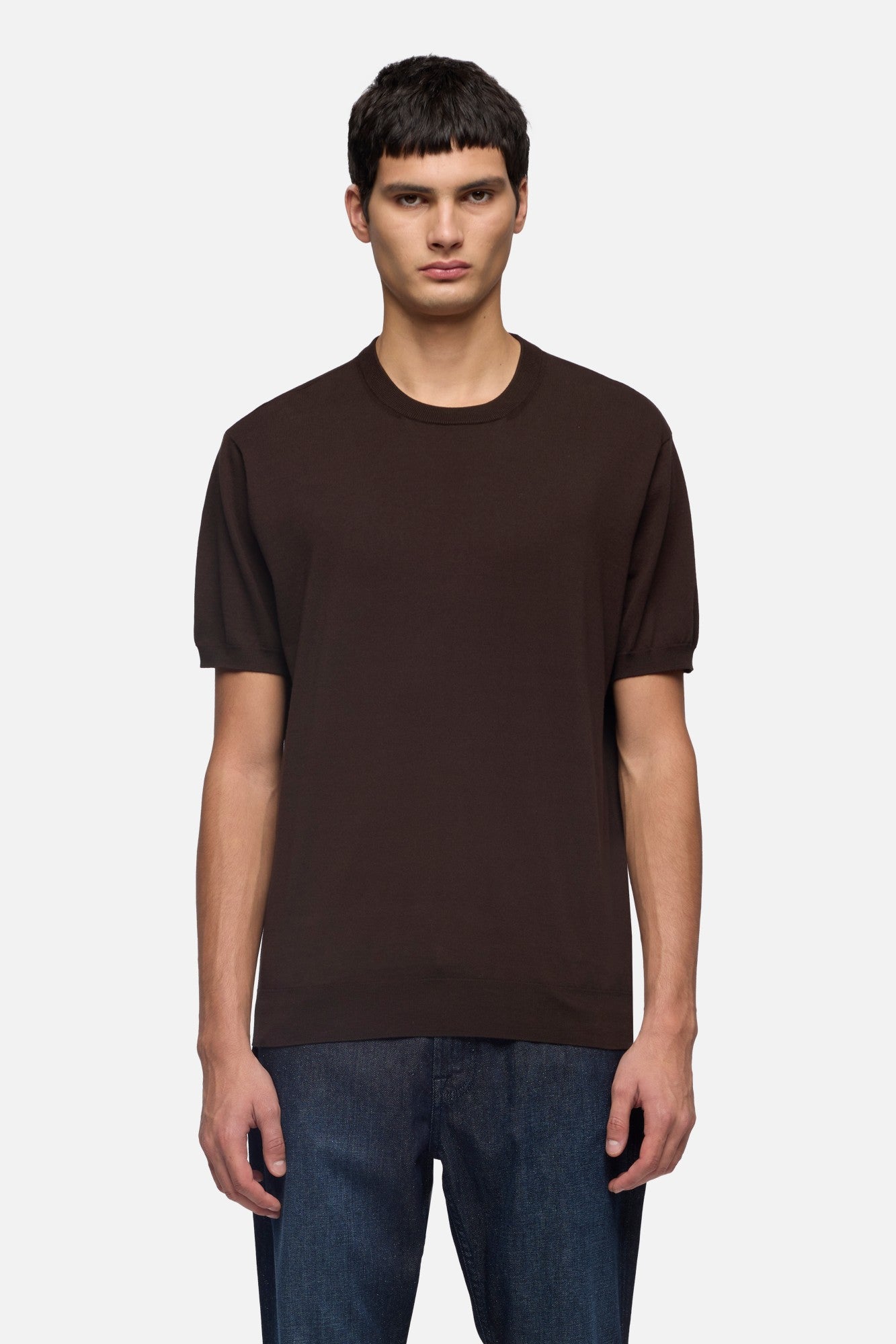 7-for-all-mankind-classic-short-sleeve-pullover-espresso image 3