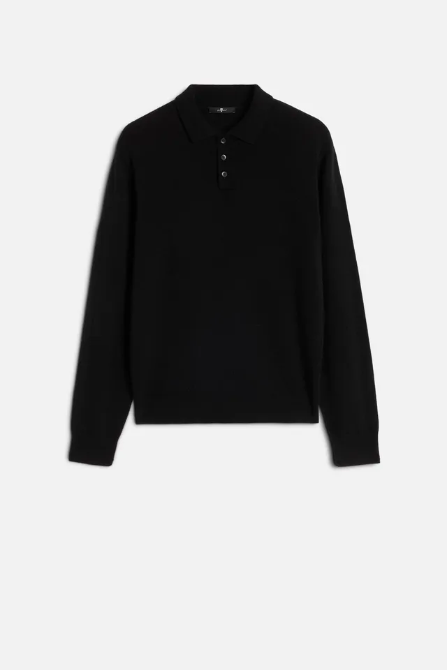 7-for-all-mankind-cashmere-polo-sweater-coal-herren-100-kaschmir image 1