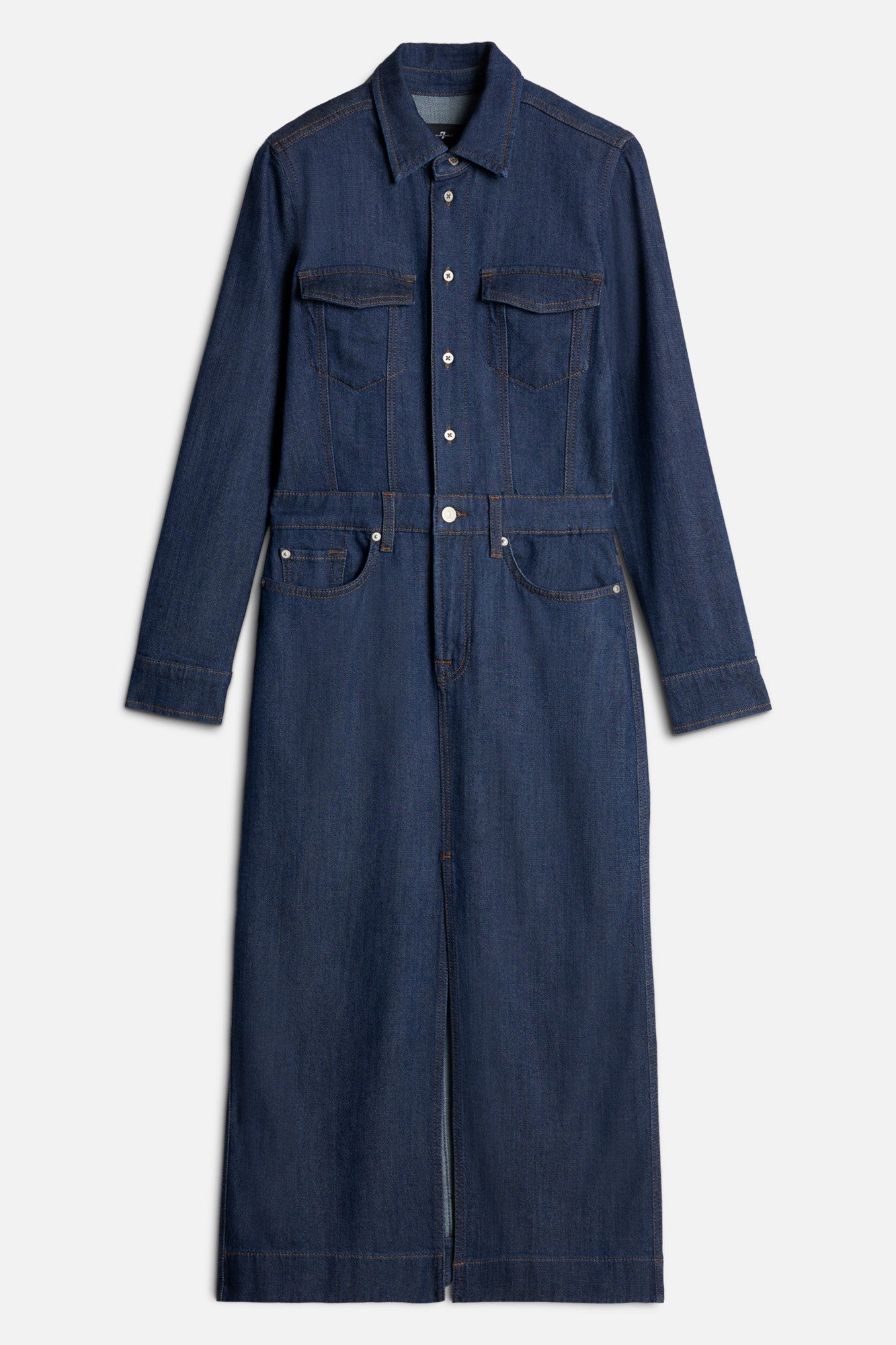 7-for-all-mankind-weightless-denim-maxikleid-halona-damen image 1