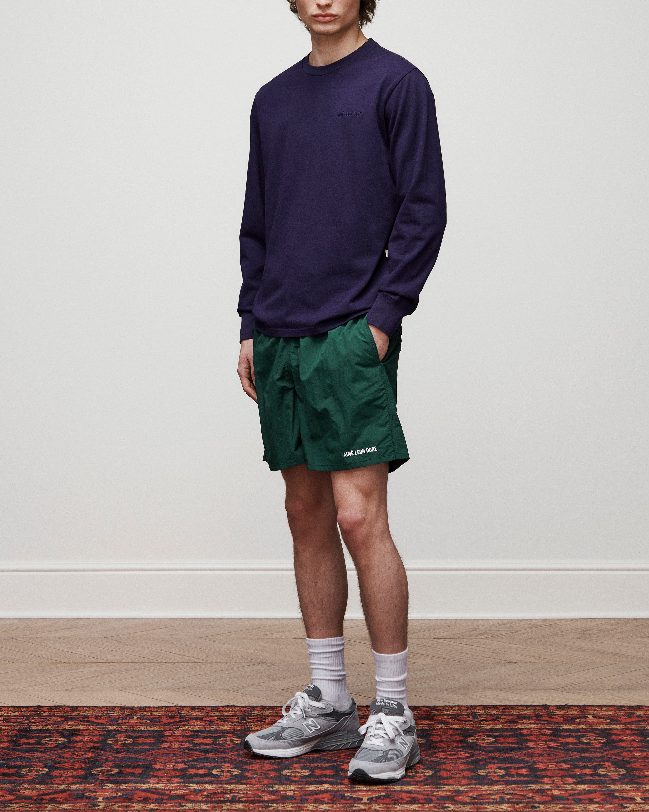 aim-leon-dore-long-sleeve-tonal-logo-tee-langarmshirt-navy image 3