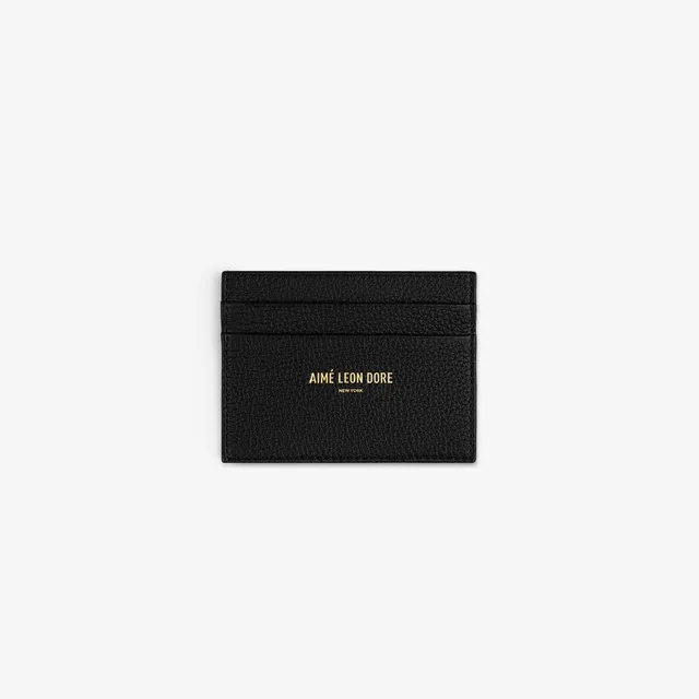 aim-leon-dore-leather-card-holder-schwarz-vollnarben-kalbsleder image 1
