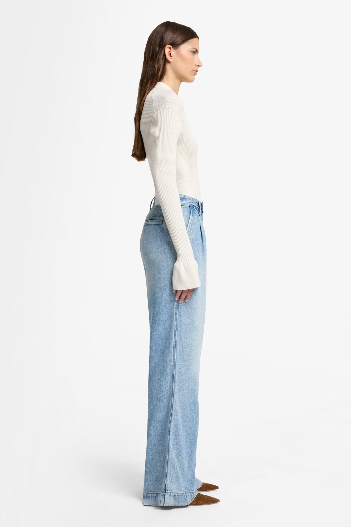 7-for-all-mankind-denim-lustre-pleated-trouser-abyss-damen image 6
