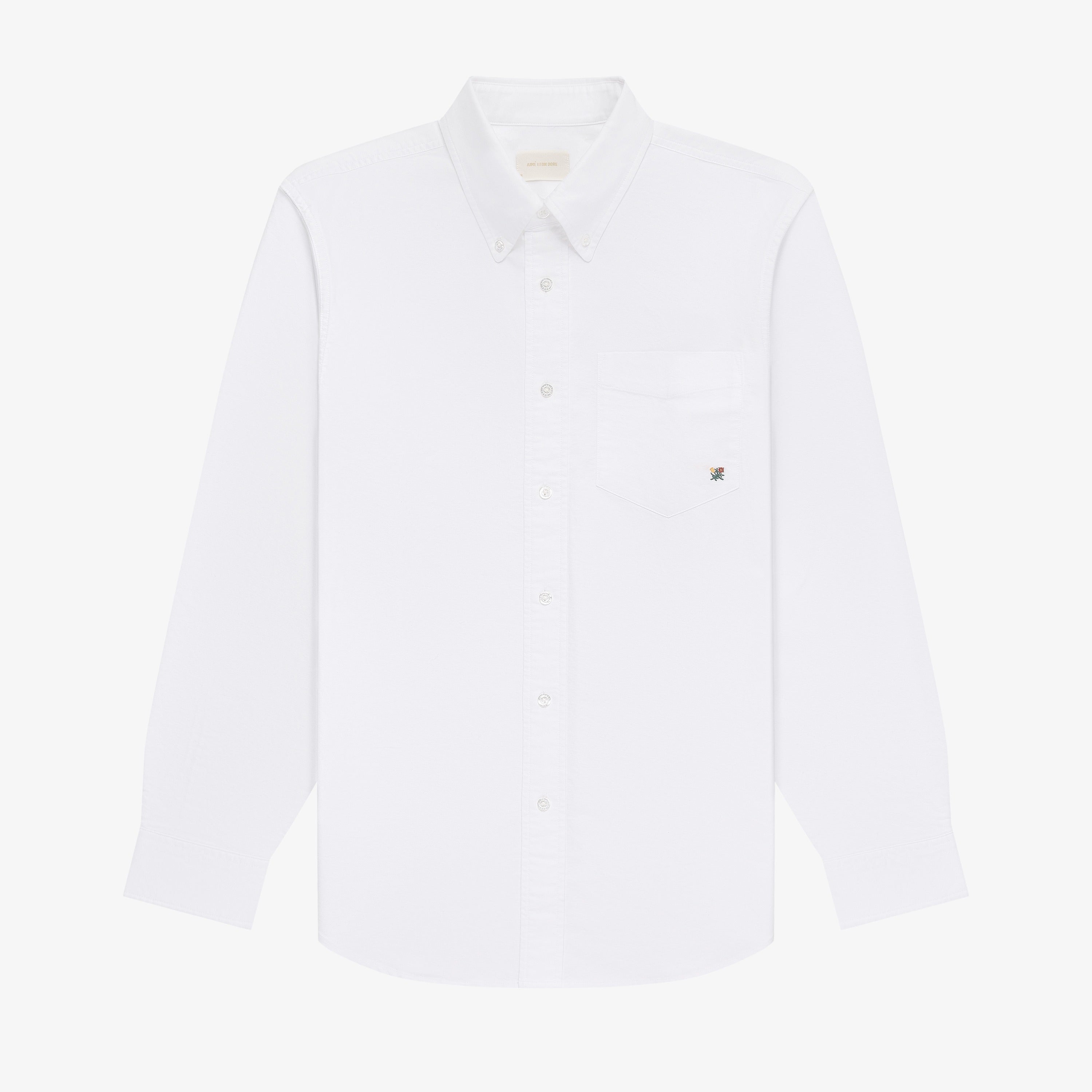 aim-leon-dore-crest-oxford-shirt-hemd-wei image 1
