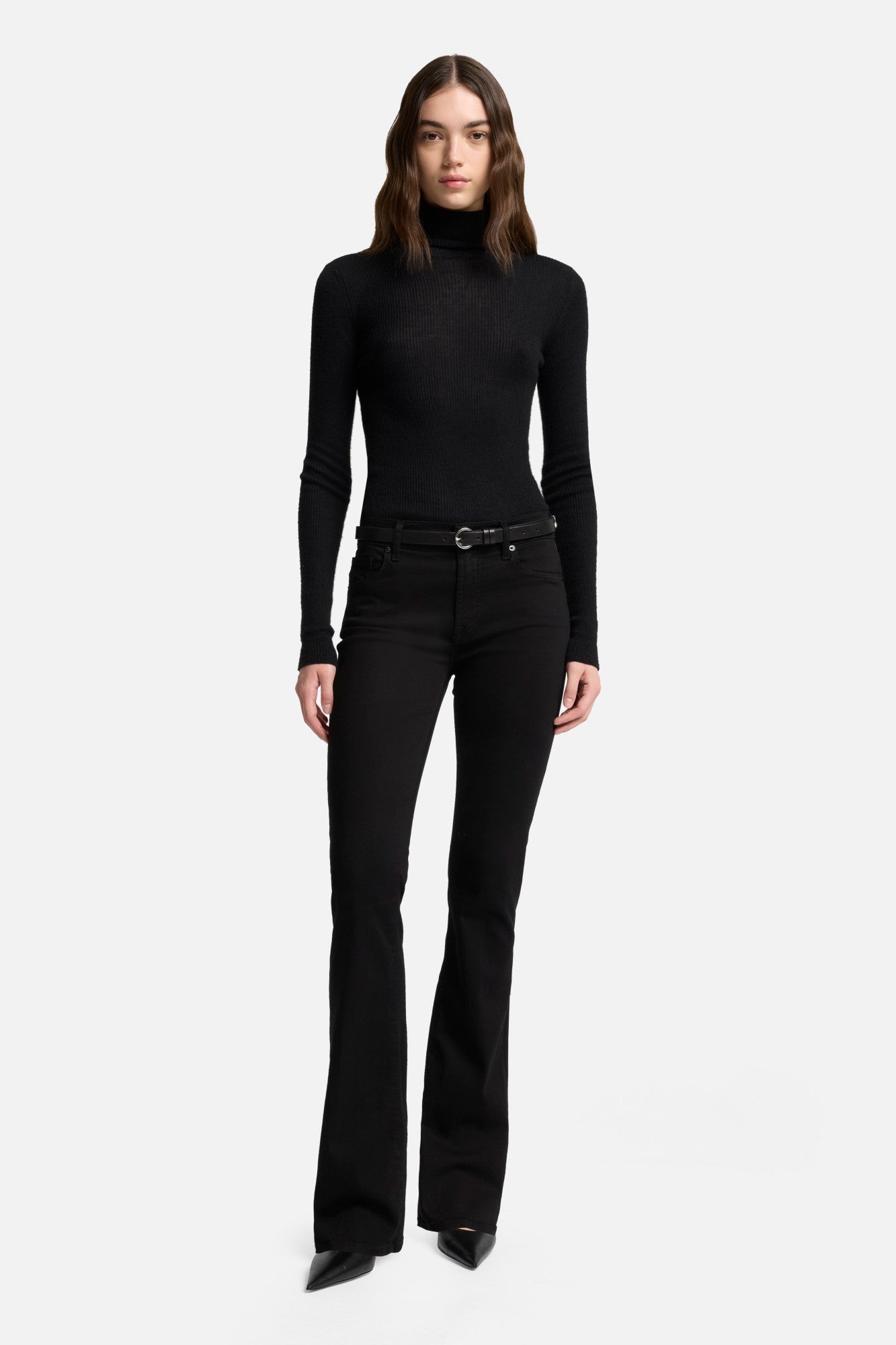 7-for-all-mankind-b-air-bootcut-jeans-rinsed-black-damen image 2