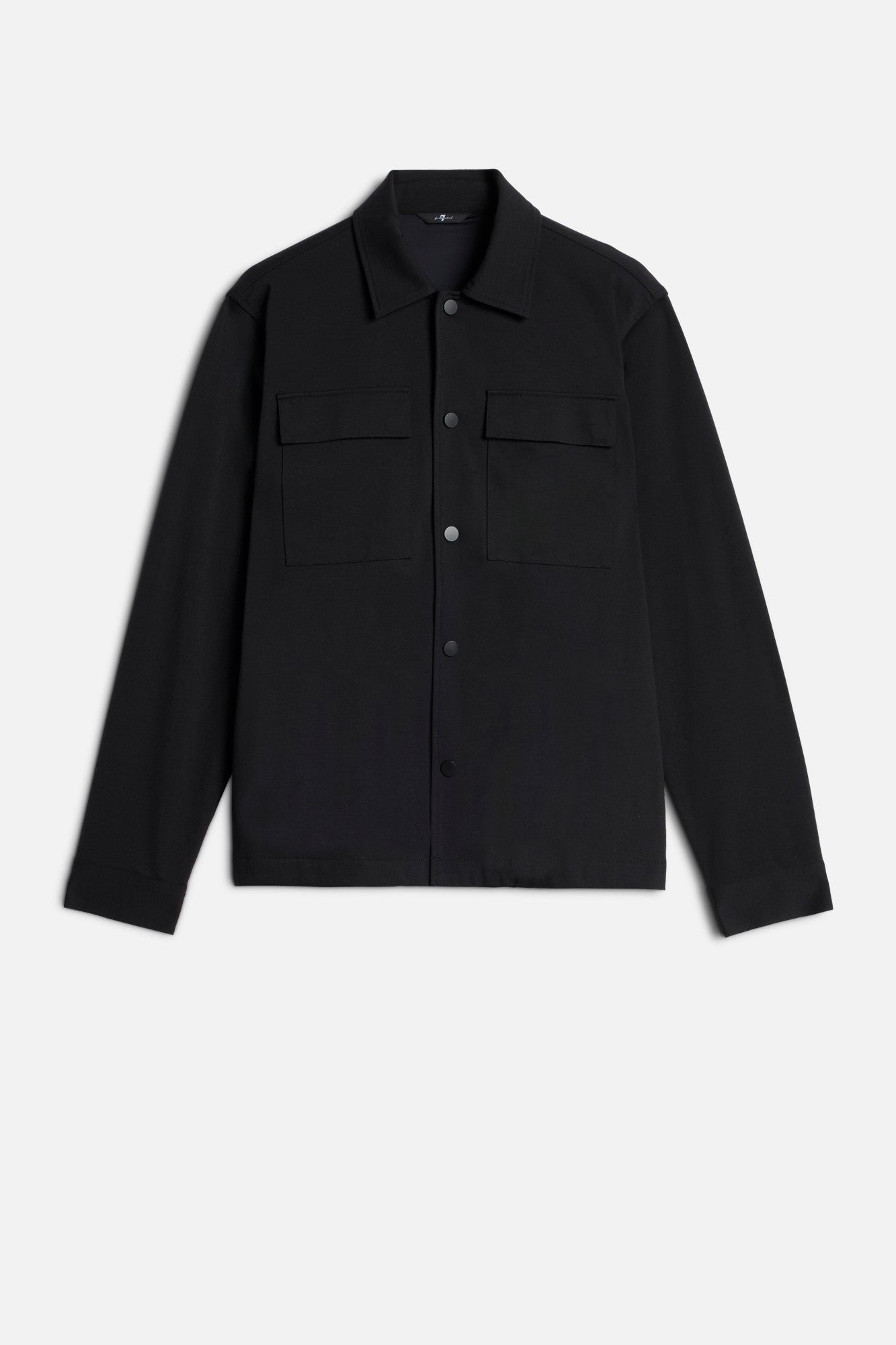 7-for-all-mankind-overshirt-luxe-performance-knit-black-herren-overshirt image 1