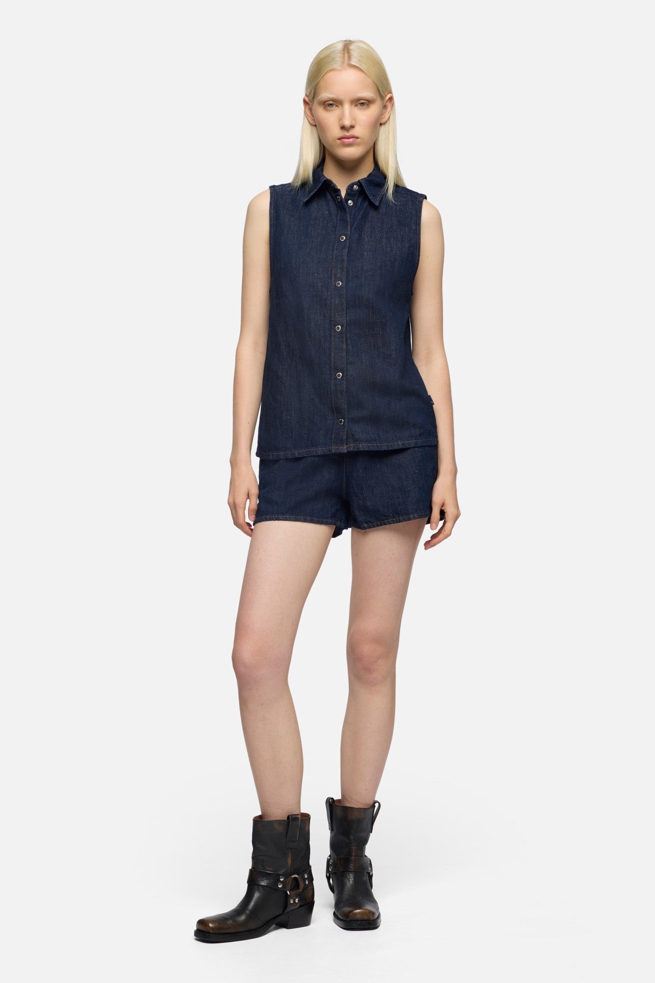 7-for-all-mankind-trouser-short-indigo-linen-blossom-damen image 2