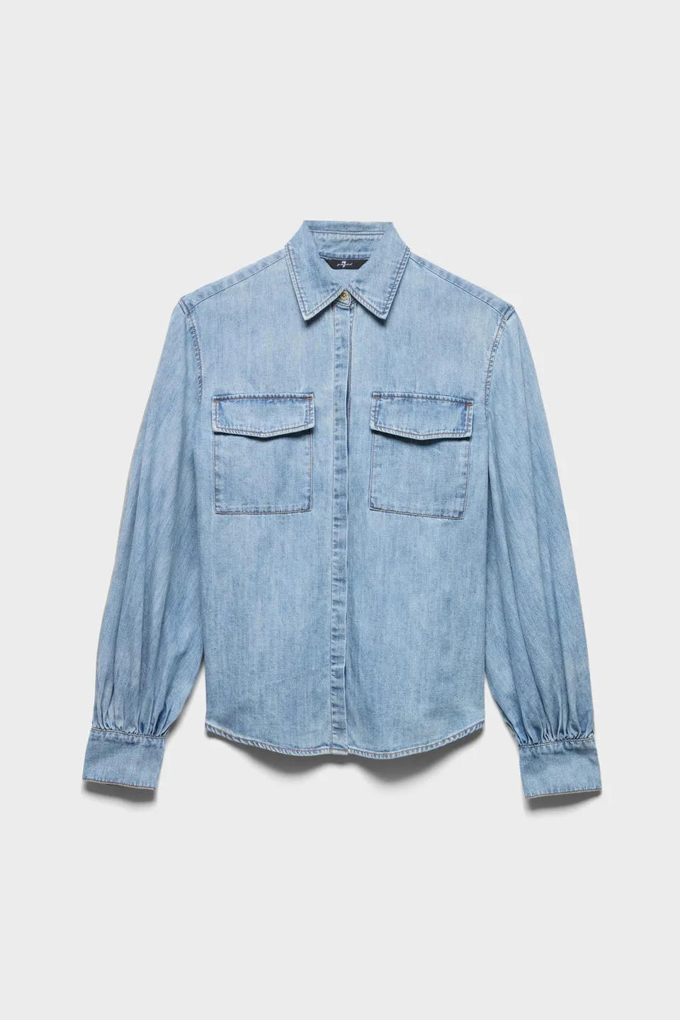 7-for-all-mankind-langarm-regular-hemd-denim-loft-damen image 1