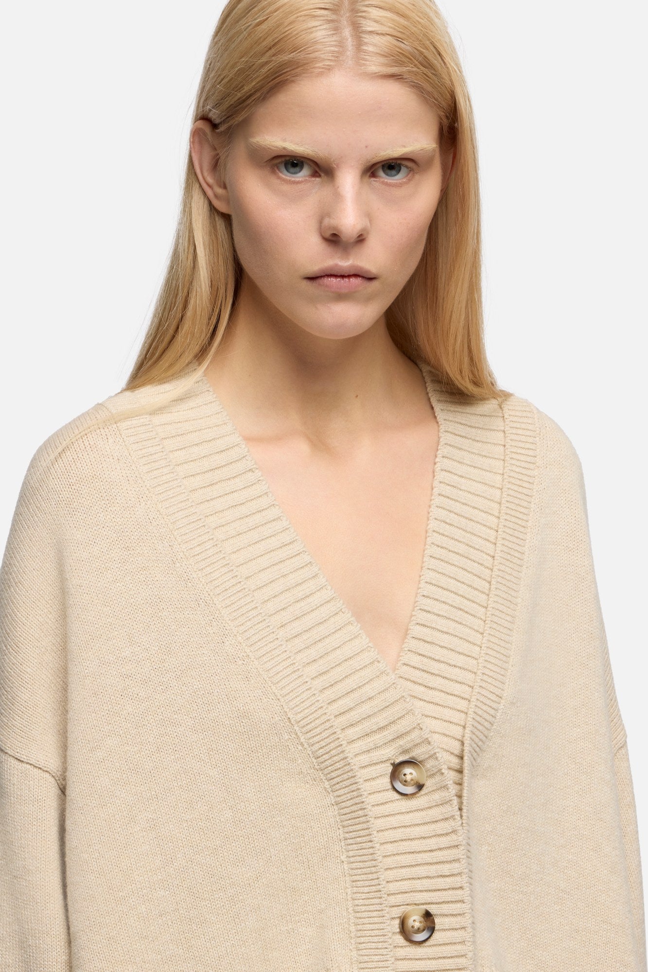 7-for-all-mankind-double-cardigan-damen-strickjacke-in-wool-blend-moonbeam image 4