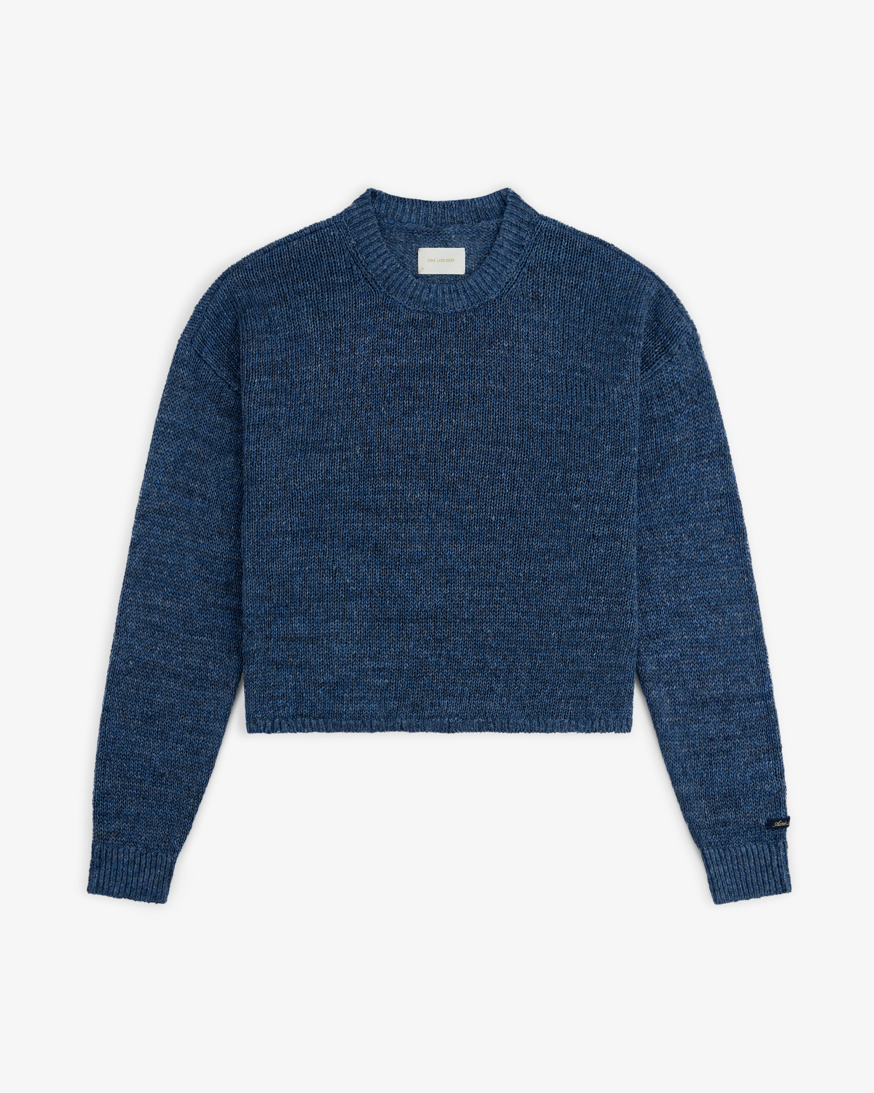 aim-leon-dore-linen-knit-crewneck-pullover-blau image 2