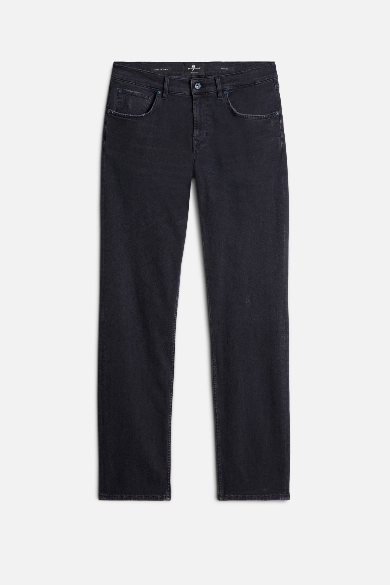 7-for-all-mankind-left-hand-slimmy-slim-jeans-navy image 1