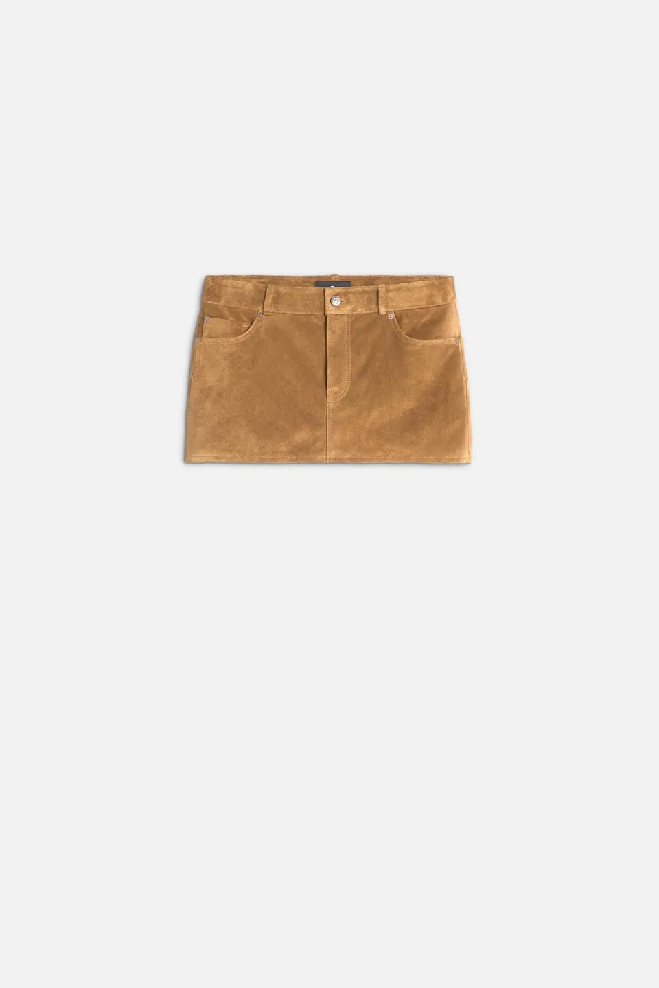 7-for-all-mankind-suede-mini-skirt-tobacco-minirock image 1