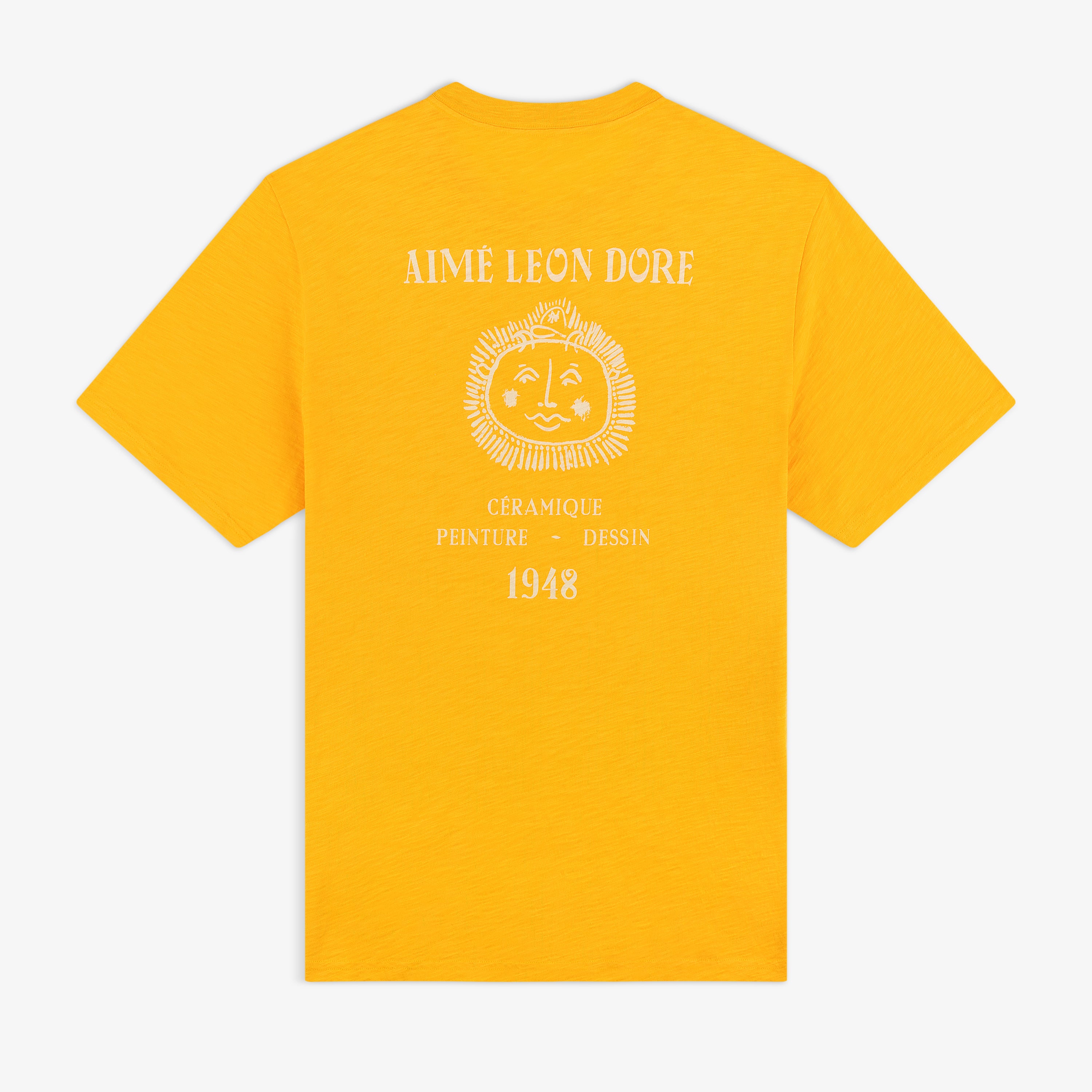 aim-leon-dore-artiste-pocket-t-shirt-gelb-regular-fit image 1