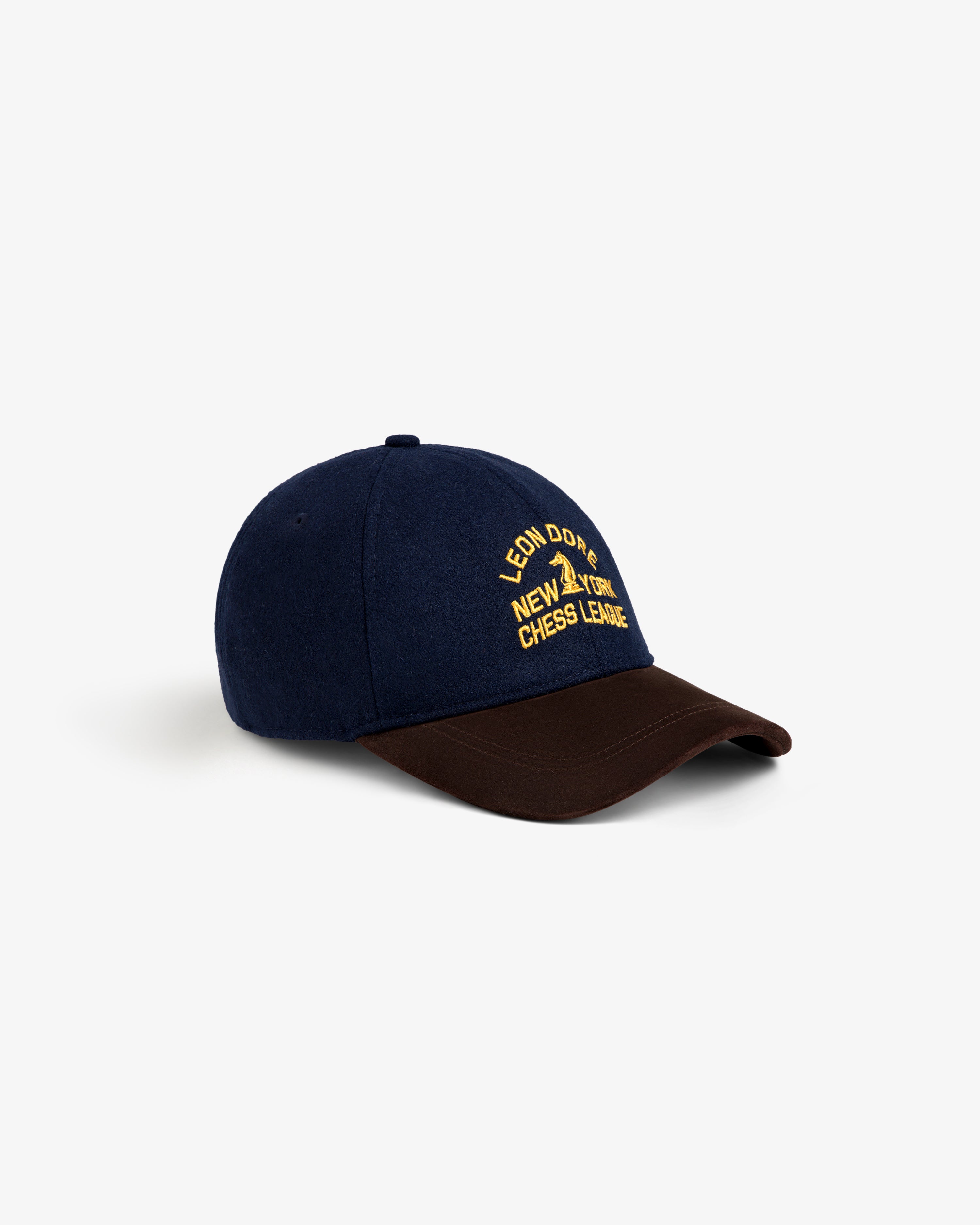 aim-leon-dore-triborough-chess-club-woll-cap-navy image 4