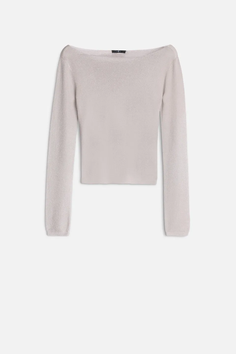 7-for-all-mankind-boatneck-pullover-silver-lurex image 1