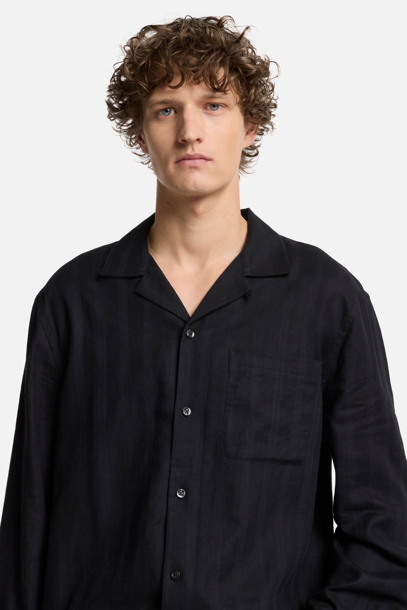 7-for-all-mankind-linen-blend-camp-shirt-black-langarm image 4