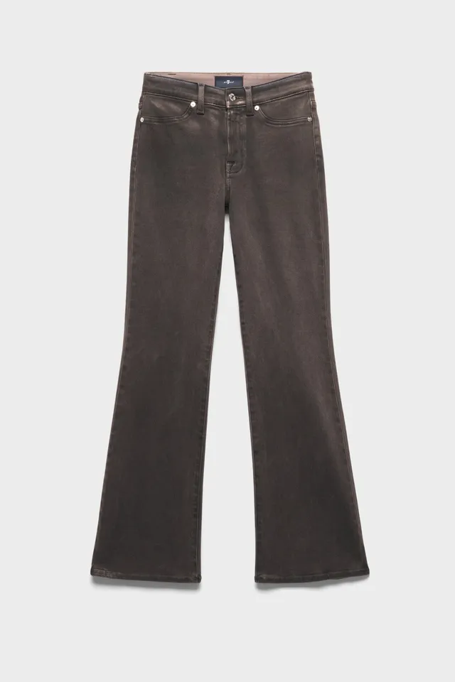 7-for-all-mankind-leggy-bootcut-coated-brown-damen-leder-look-jeans image 1