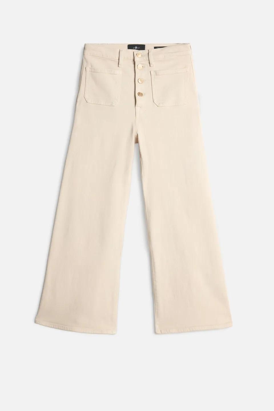 7-for-all-mankind-luxe-vintage-ultra-high-rise-cropped-jean-creme image 1