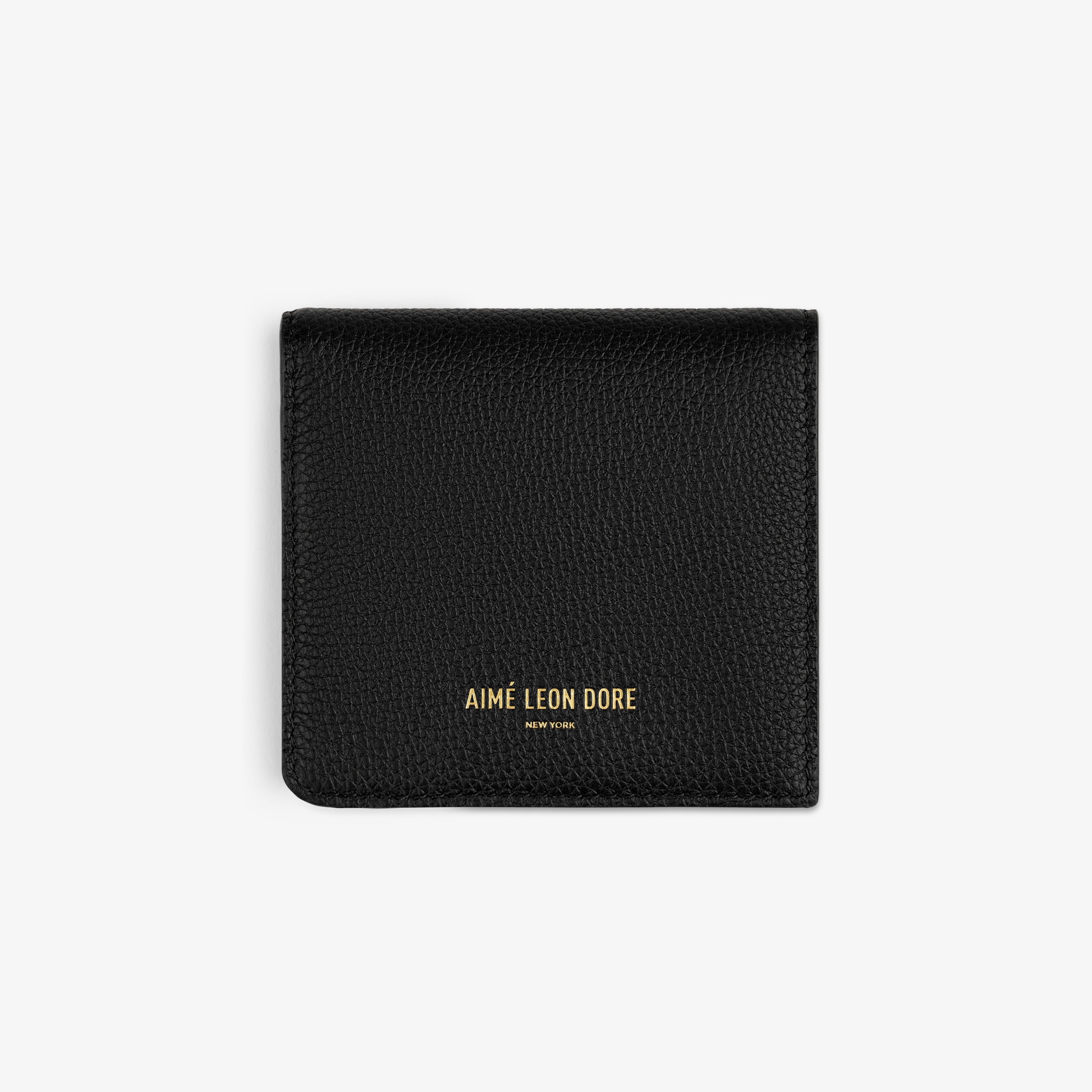 aim-leon-dore-leather-bi-fold-wallet-schwarze-geldb-rse-aus-kalbsleder image 1