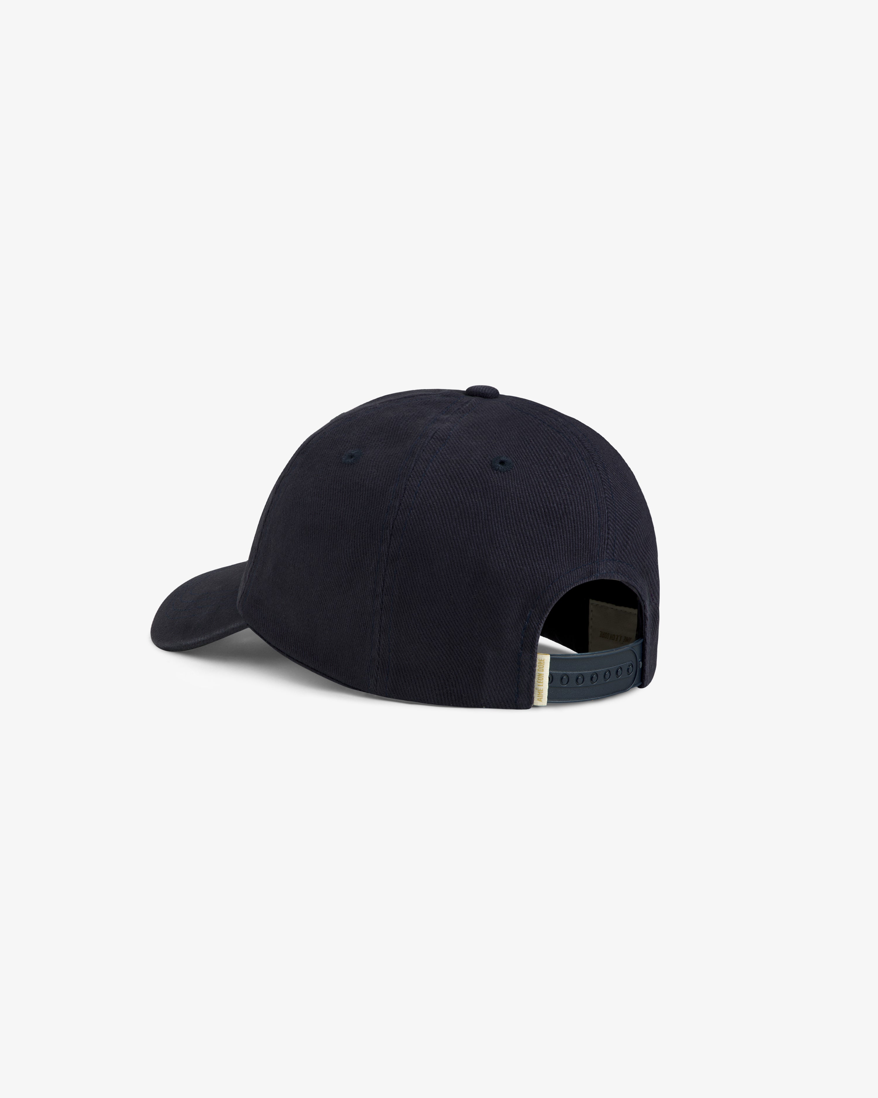 aim-leon-dore-mulberry-letterman-hat-navy-strapback image 4