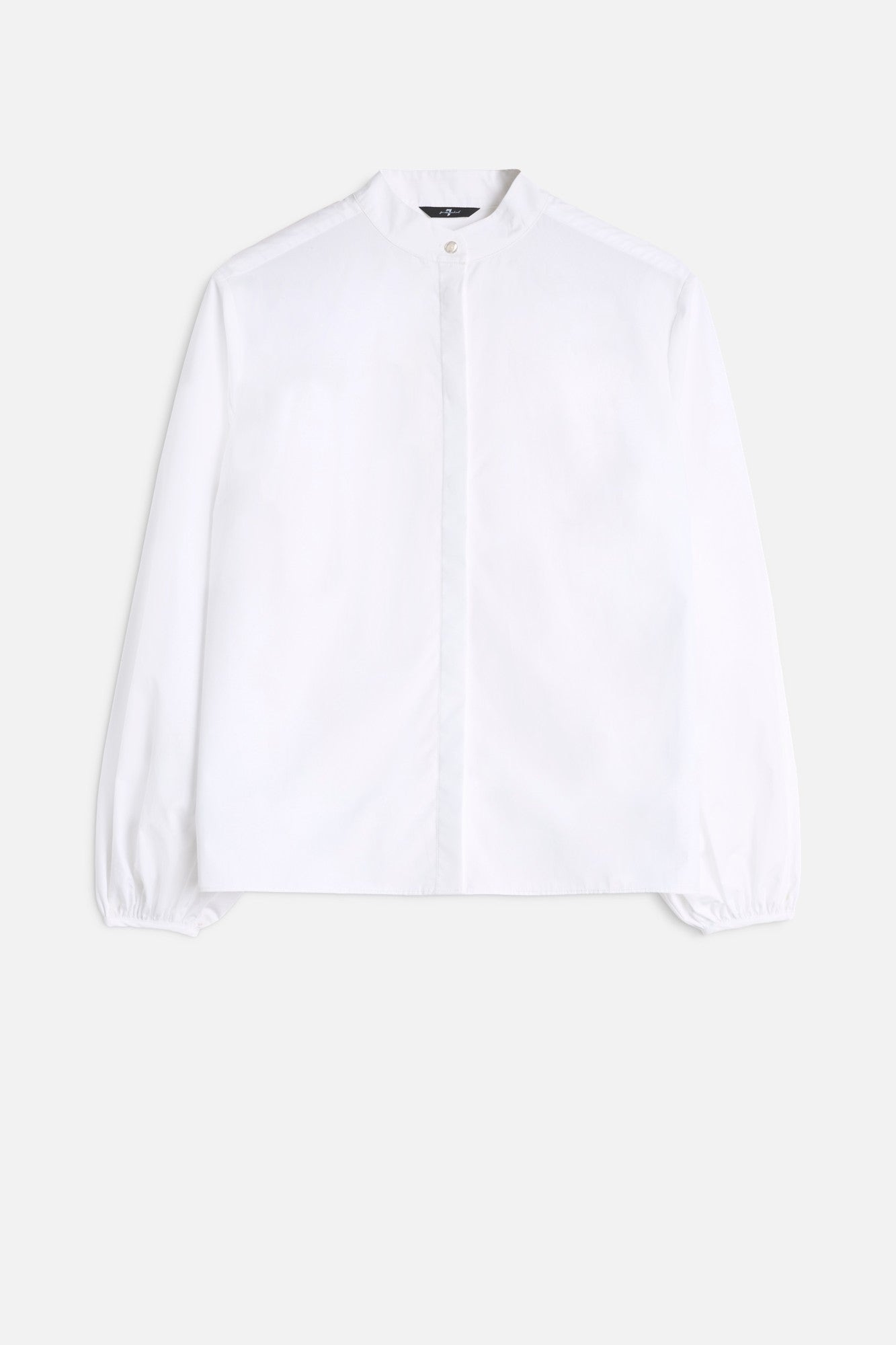 7-for-all-mankind-poplin-balloon-sleeve-hemd-wei image 1
