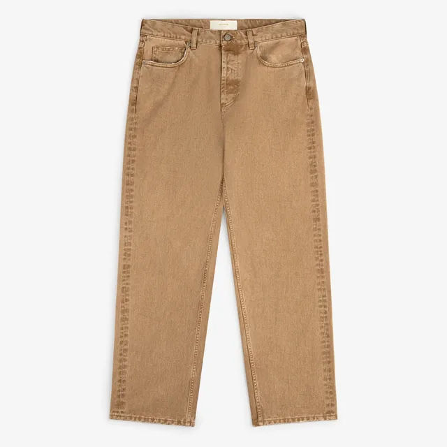 aim-leon-dore-ald-straight-fit-denim-tan-italienischer-denim image 1