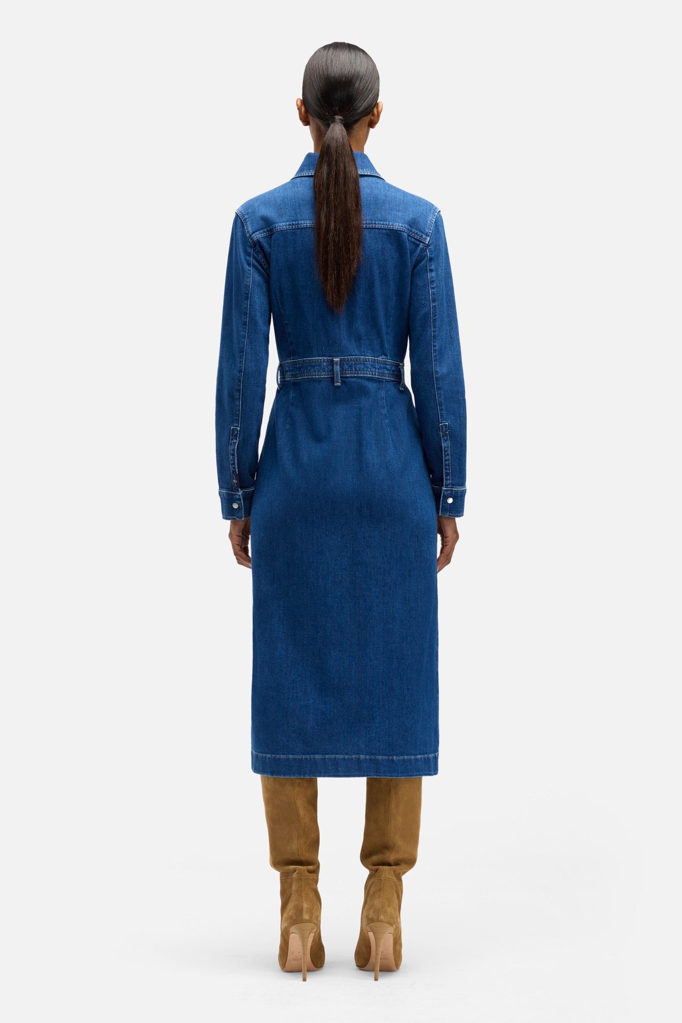 7-for-all-mankind-left-hand-luxe-dress-lolly-damen-jeanskleid-dark-wash image 5