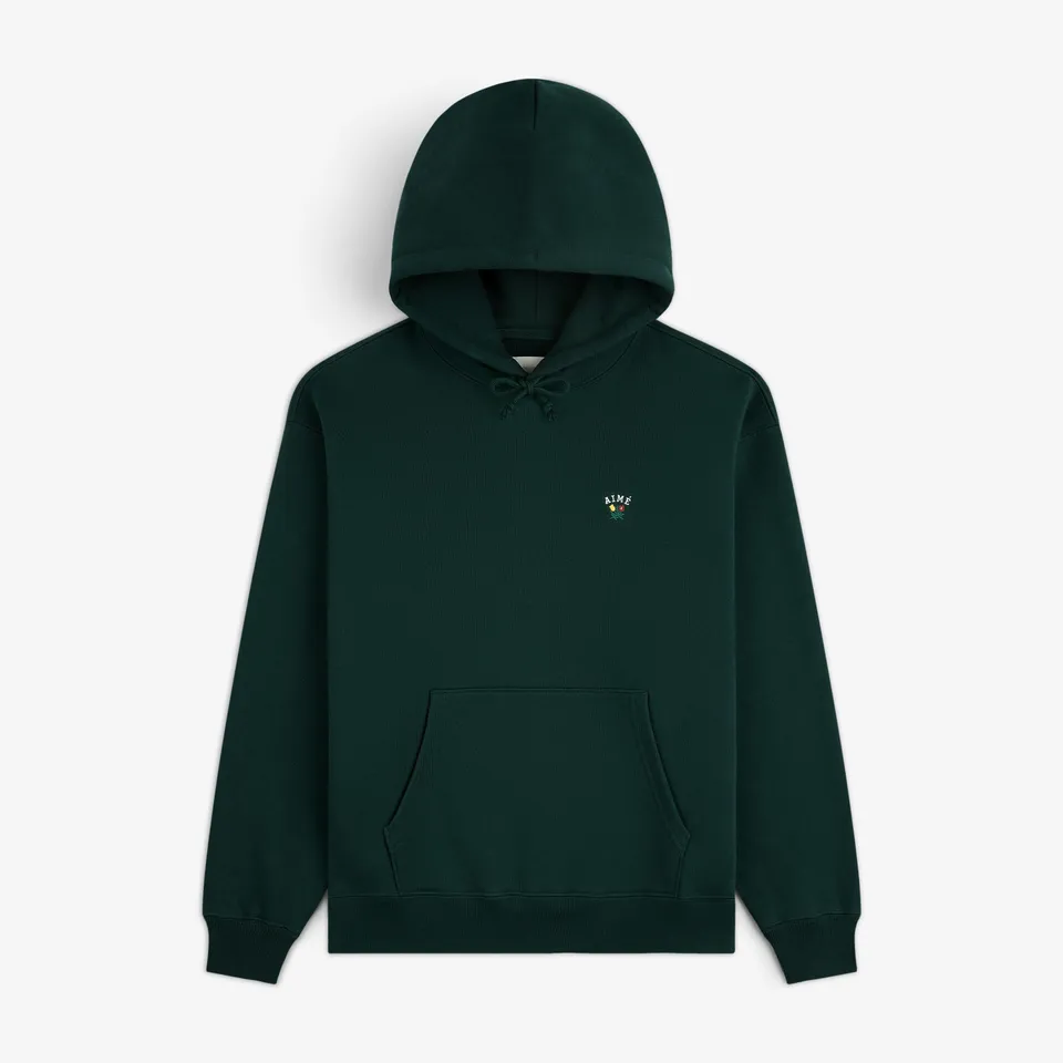 aim-leon-dore-crest-hoodie-aus-schwerer-baumwolle-gr-n image 1