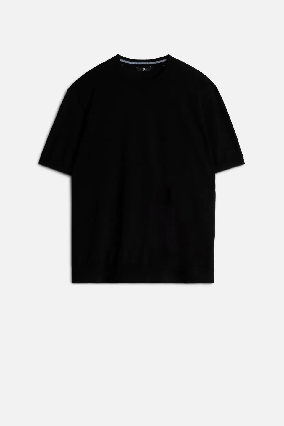 7-for-all-mankind-classic-cotton-kurzarm-pullover-schwarz-herren image 1