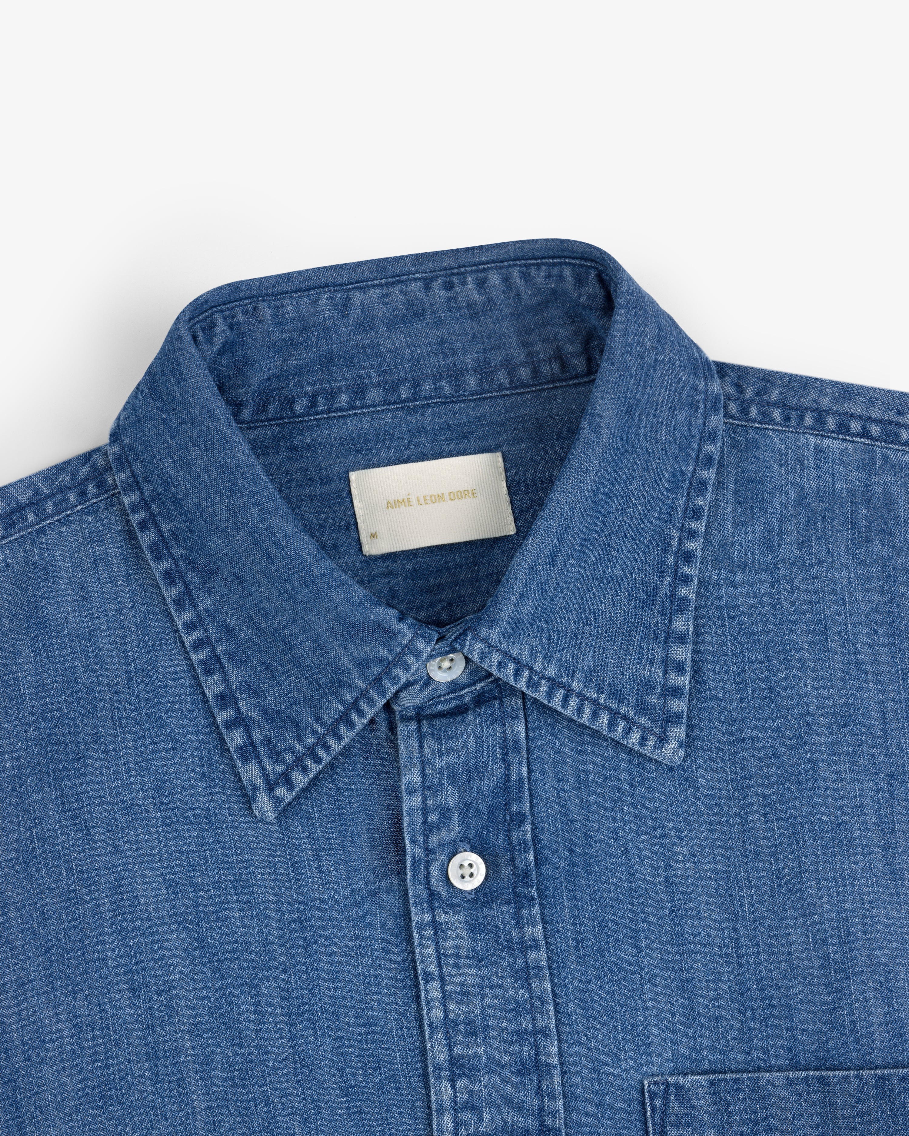 aim-leon-dore-crest-chambray-hemd-blau-regular-fit-2 image 5