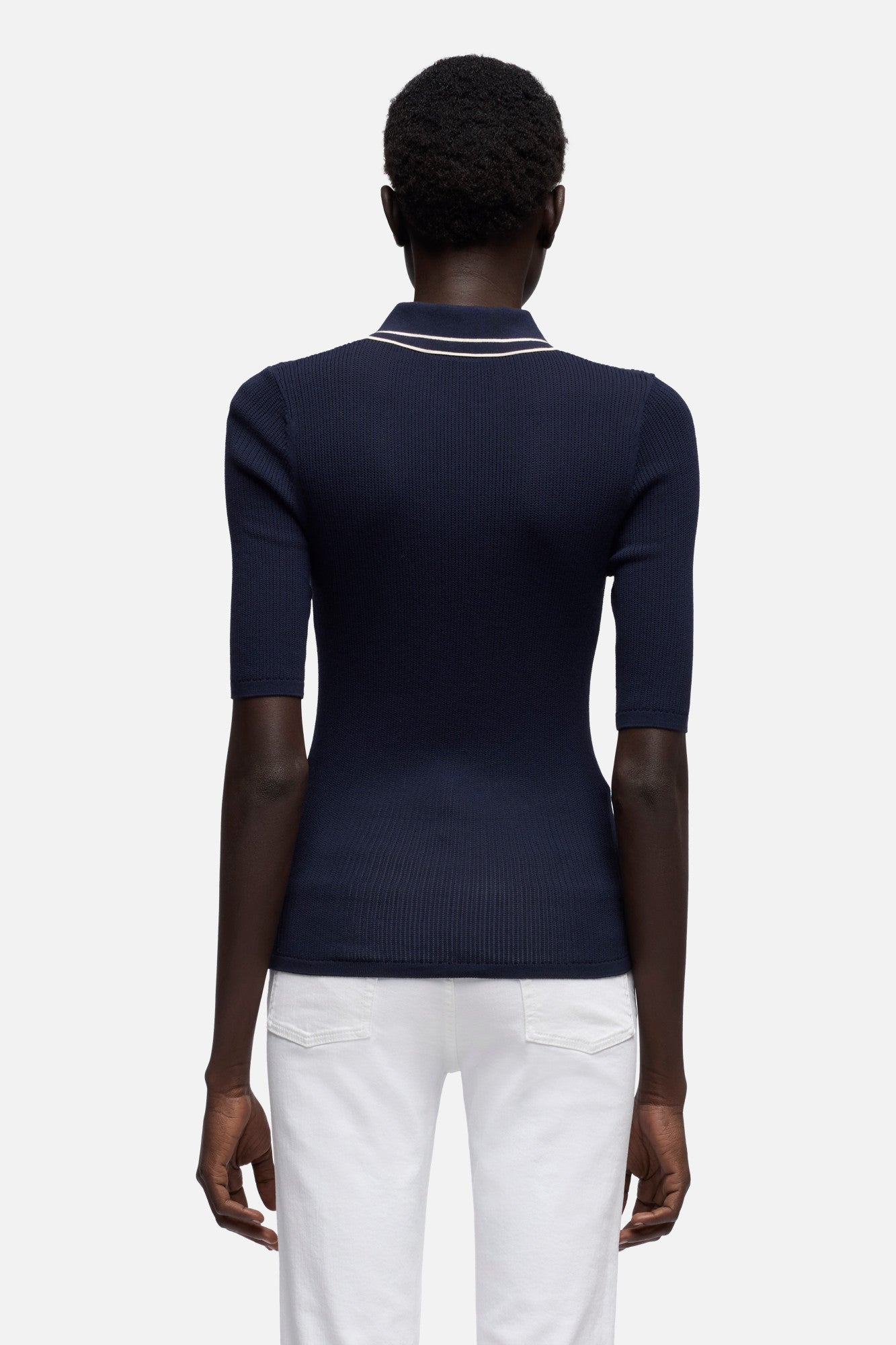 7-for-all-mankind-piped-collar-polo-navy-damen image 5