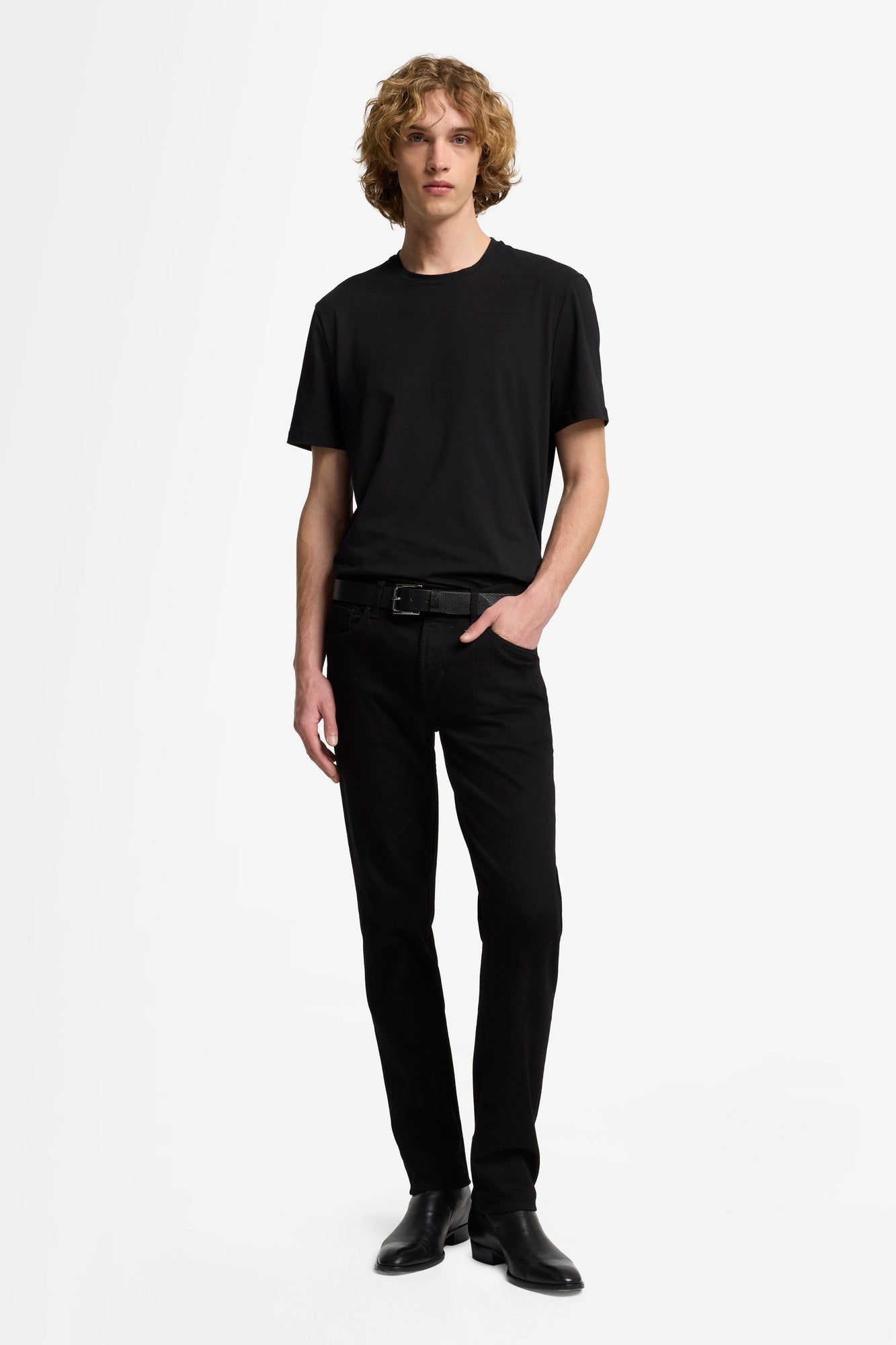 7-for-all-mankind-slimmy-luxe-performance-rinse-black-jeans image 2