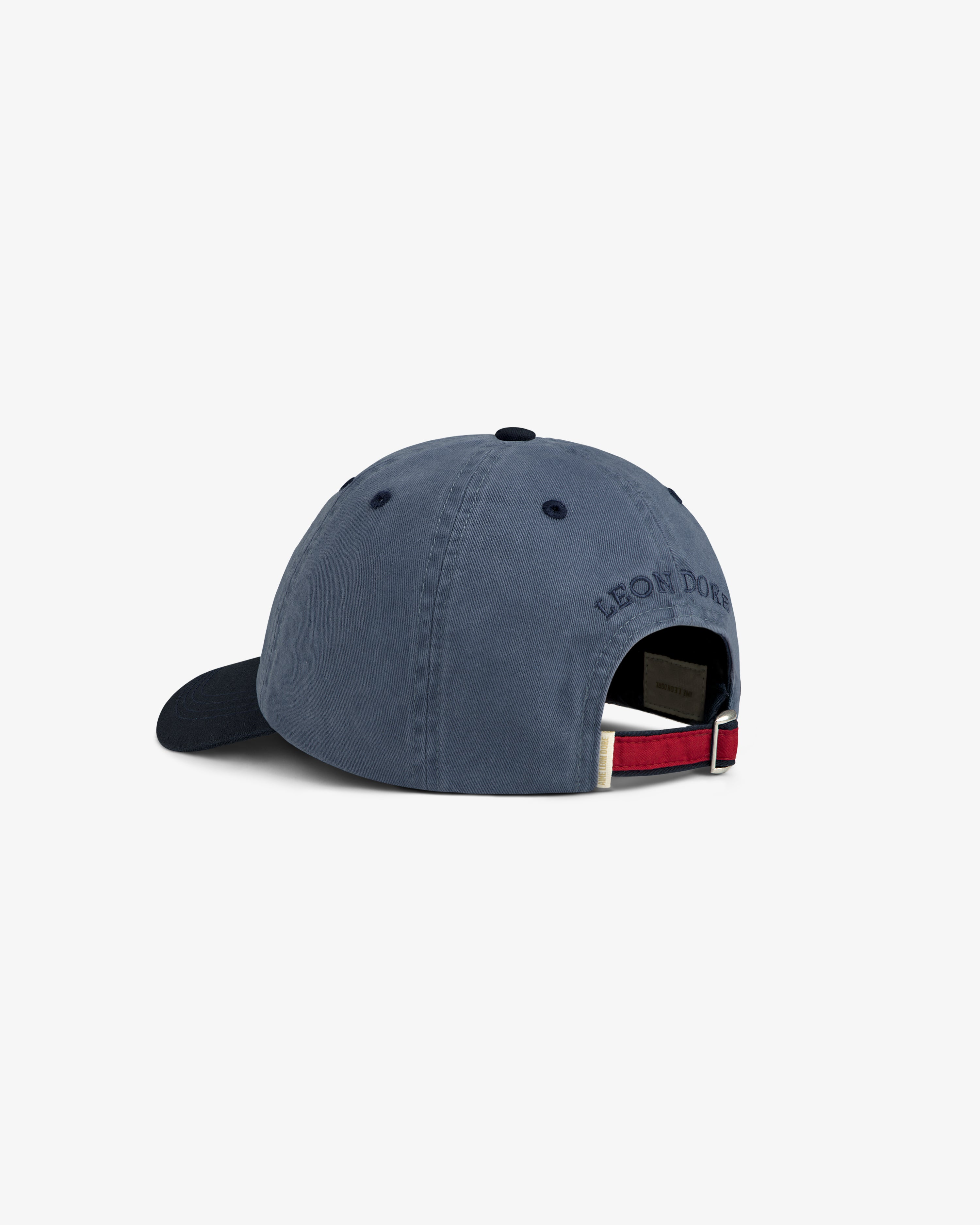 aim-leon-dore-crest-shield-hat-blue-strapback image 4