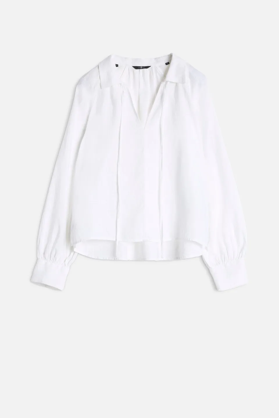 7-for-all-mankind-tie-neck-linen-blouse-optical-white-damen-bluse image 1