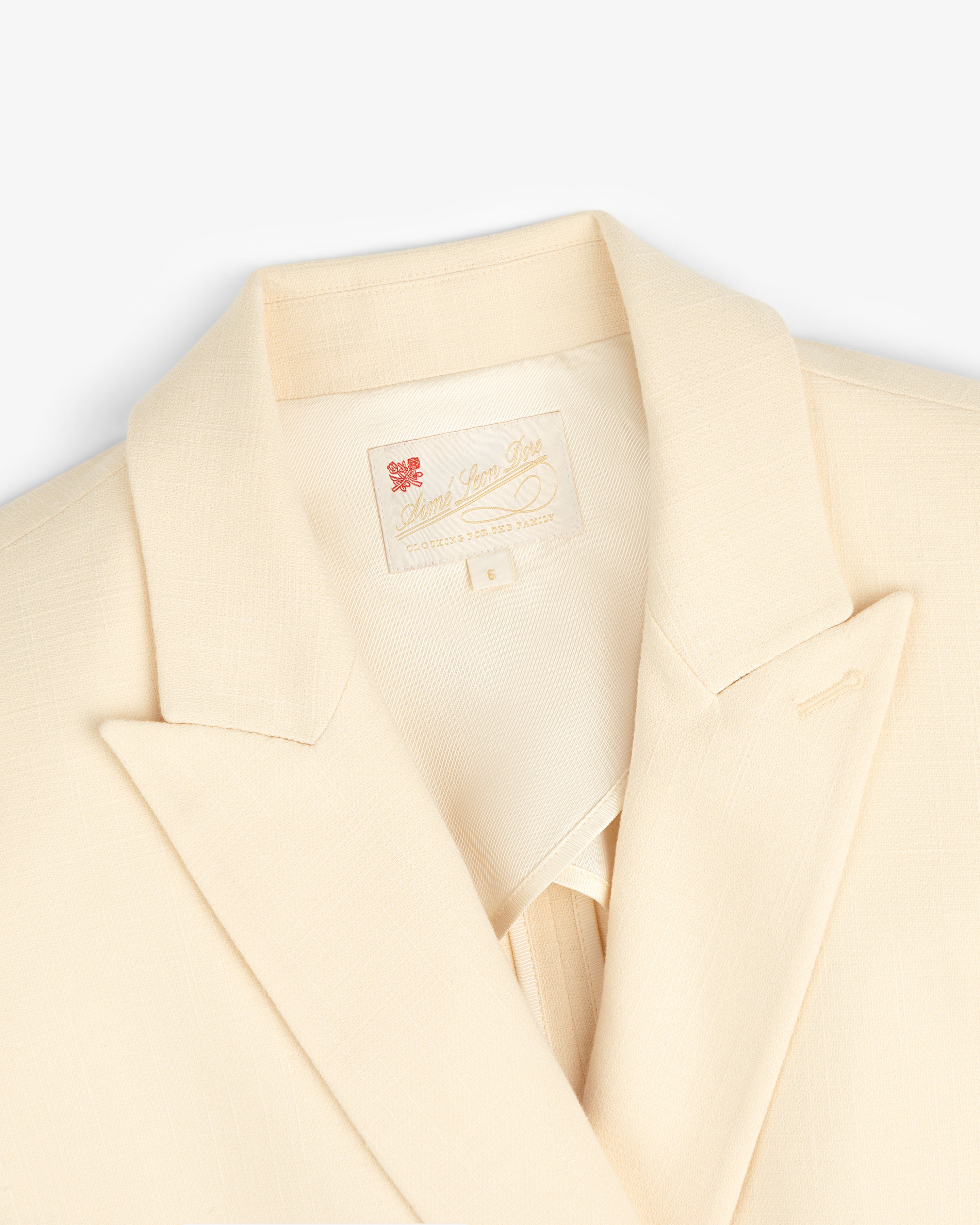 aim-leon-dore-double-breasted-unconstructed-blazer-cream image 4