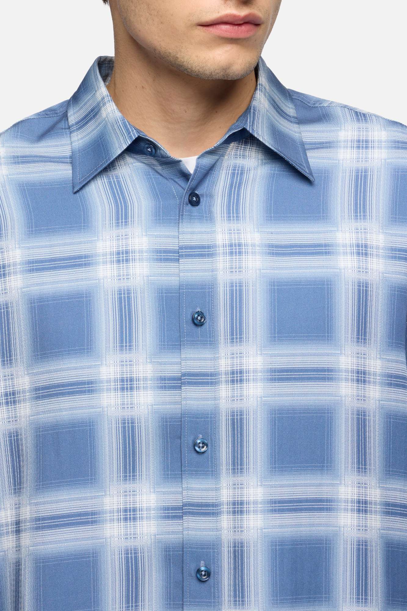7-for-all-mankind-classic-button-up-shirt-herren-fluid-blue-check image 4
