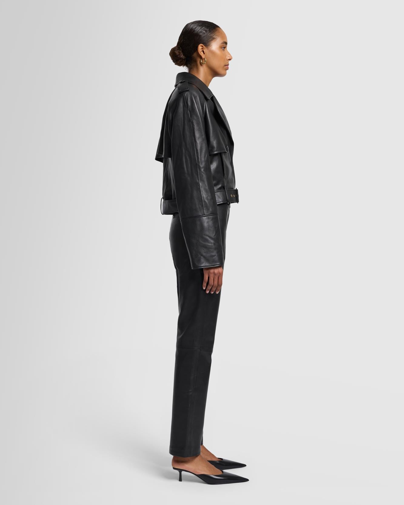 7-for-all-mankind-crop-bikerjacke-lederjacke-in-schwarz image 7